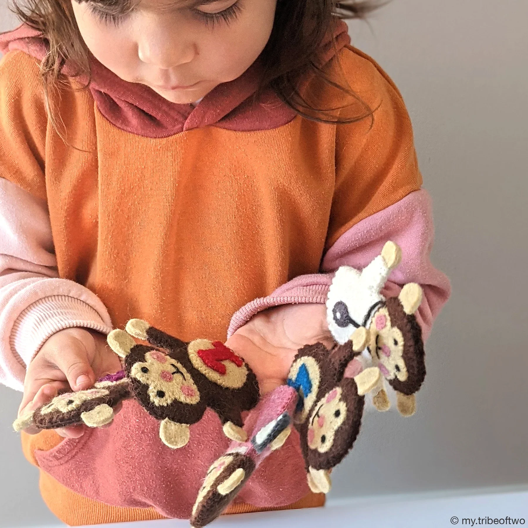 Finger Puppet Set - Five Little Monkeys - Image 5