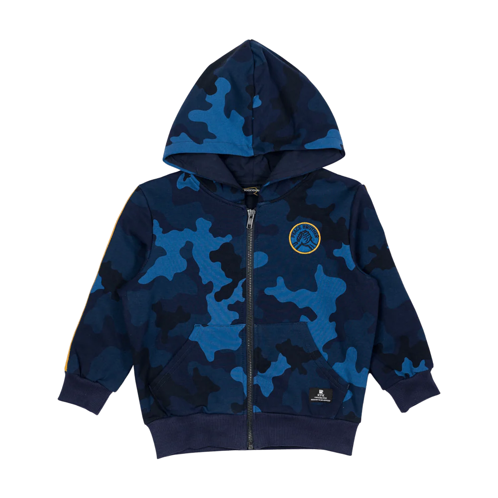 Rock Your Baby Blue Peace Brother Hoodie