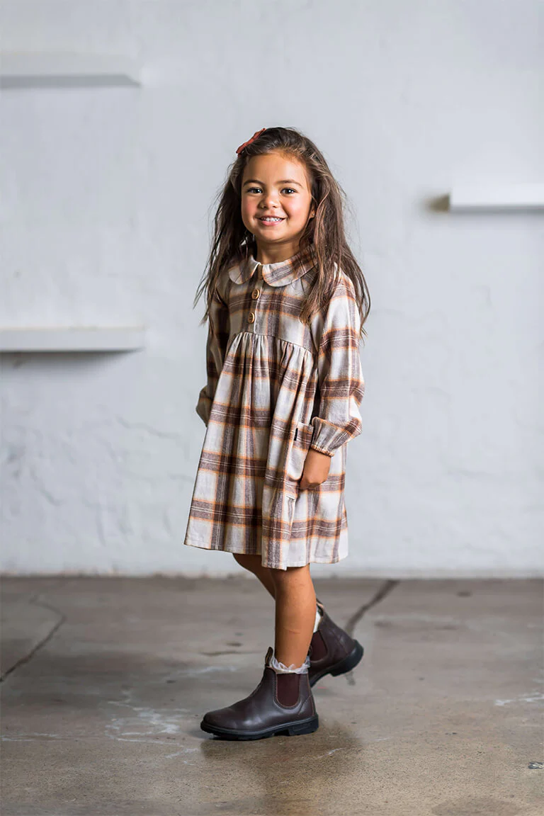 Rock Your Baby Mustard Plaid Dress - Image 5