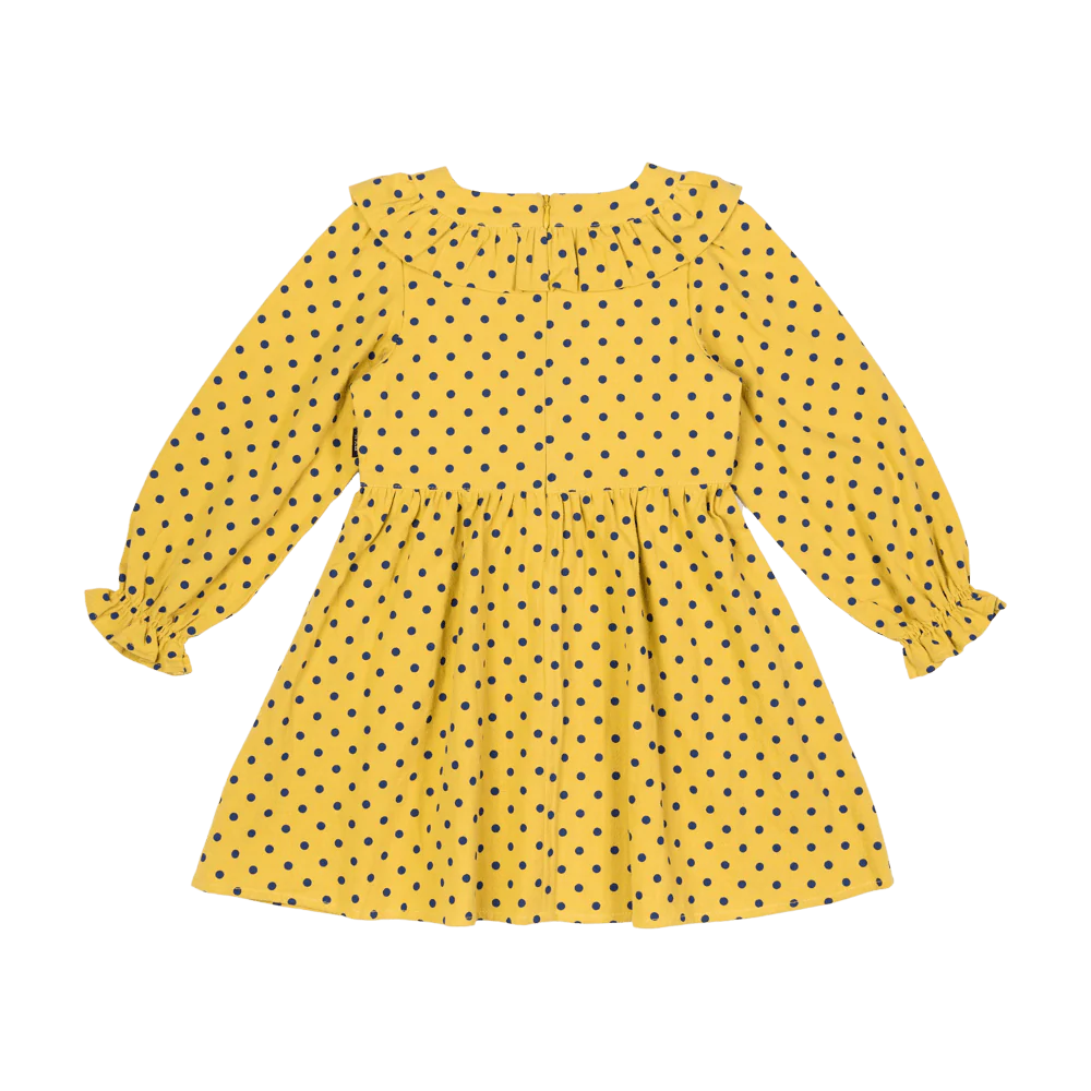 Rock Your Baby Mustard Dot Dress - Image 2