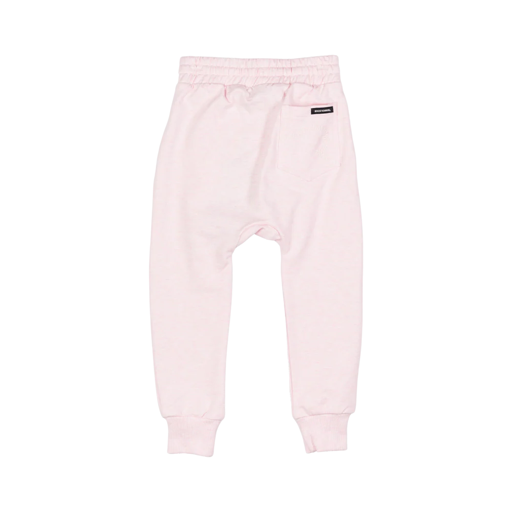 Rock Your Baby Pink Marle Trackies - Image 2