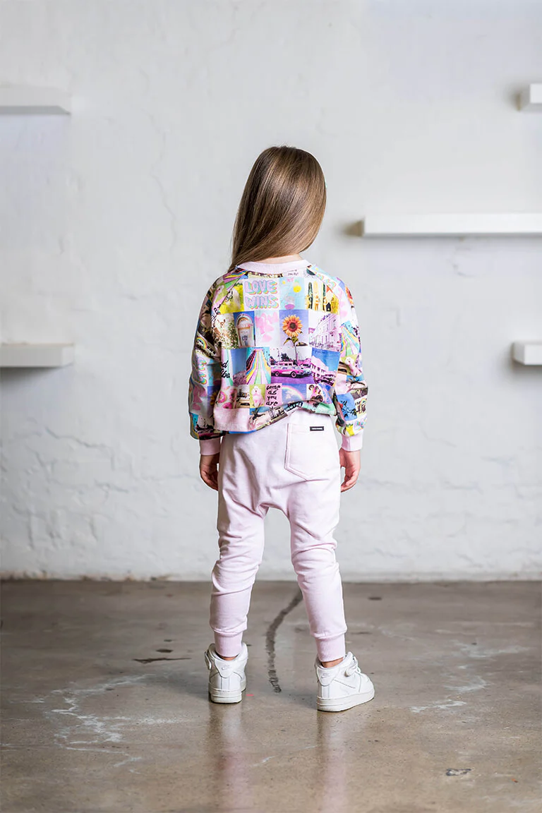 Rock Your Baby Pink Marle Trackies - Image 4