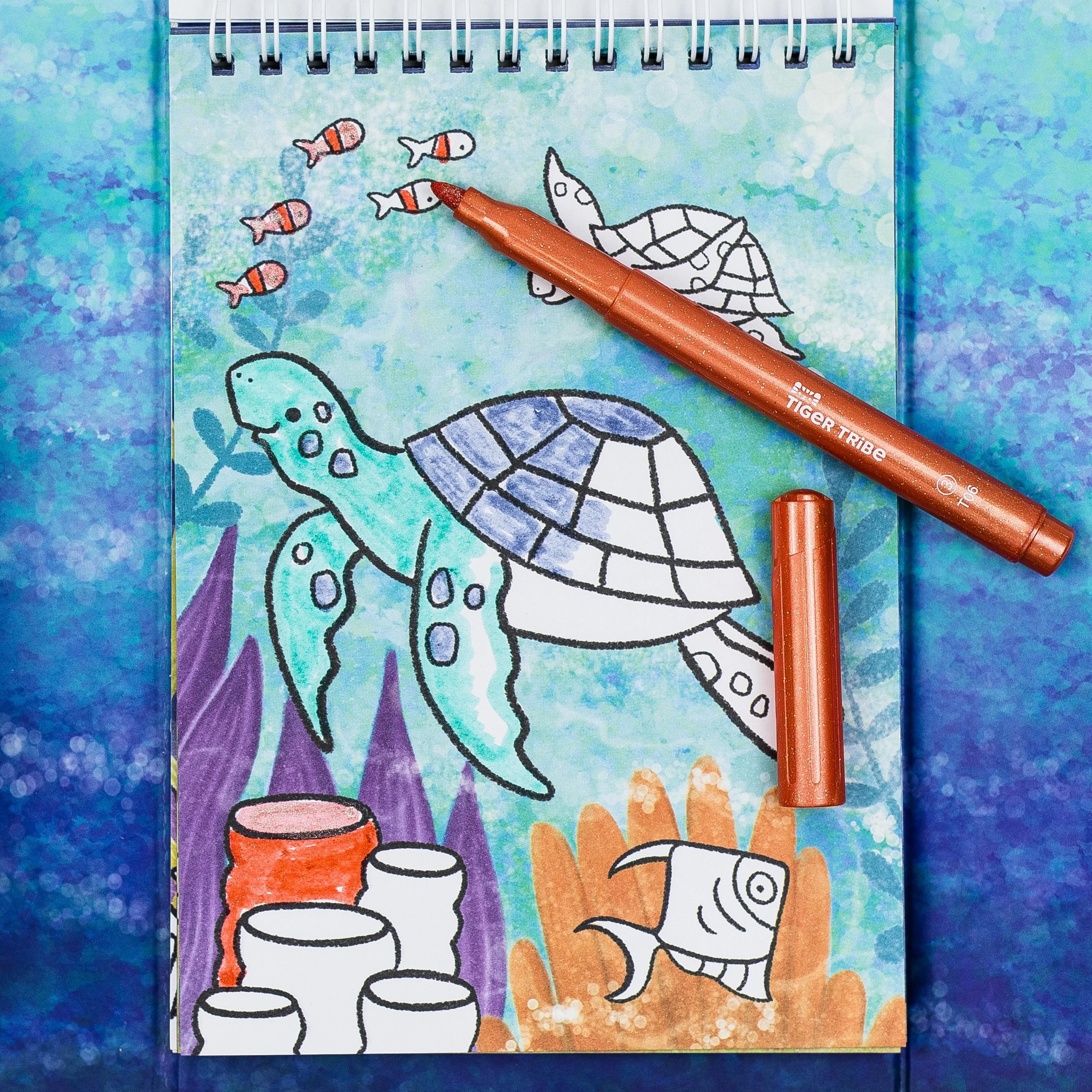 Shimmer Colouring Set - Sea Life - Image 3