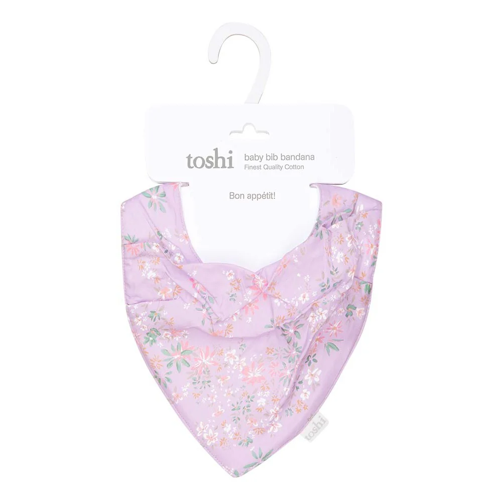 Toshi Baby Bib Bandana - Athena Lavender - Image 3