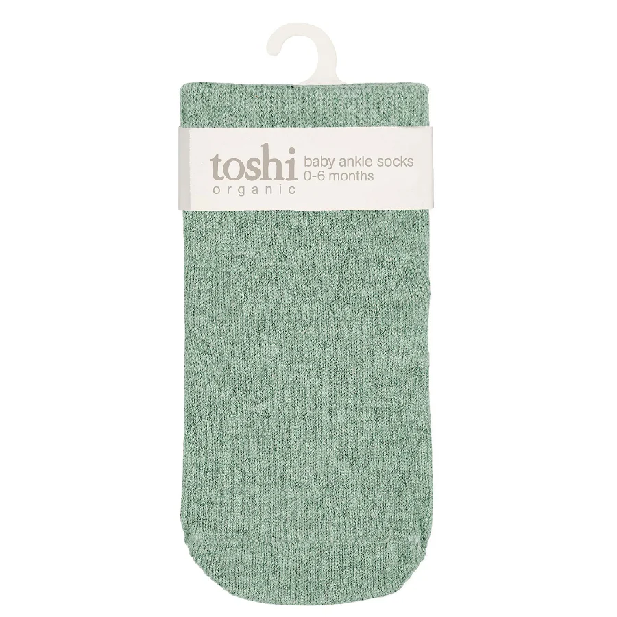 Toshi Organic Ankle Dreamtime Socks - Jade - Image 4