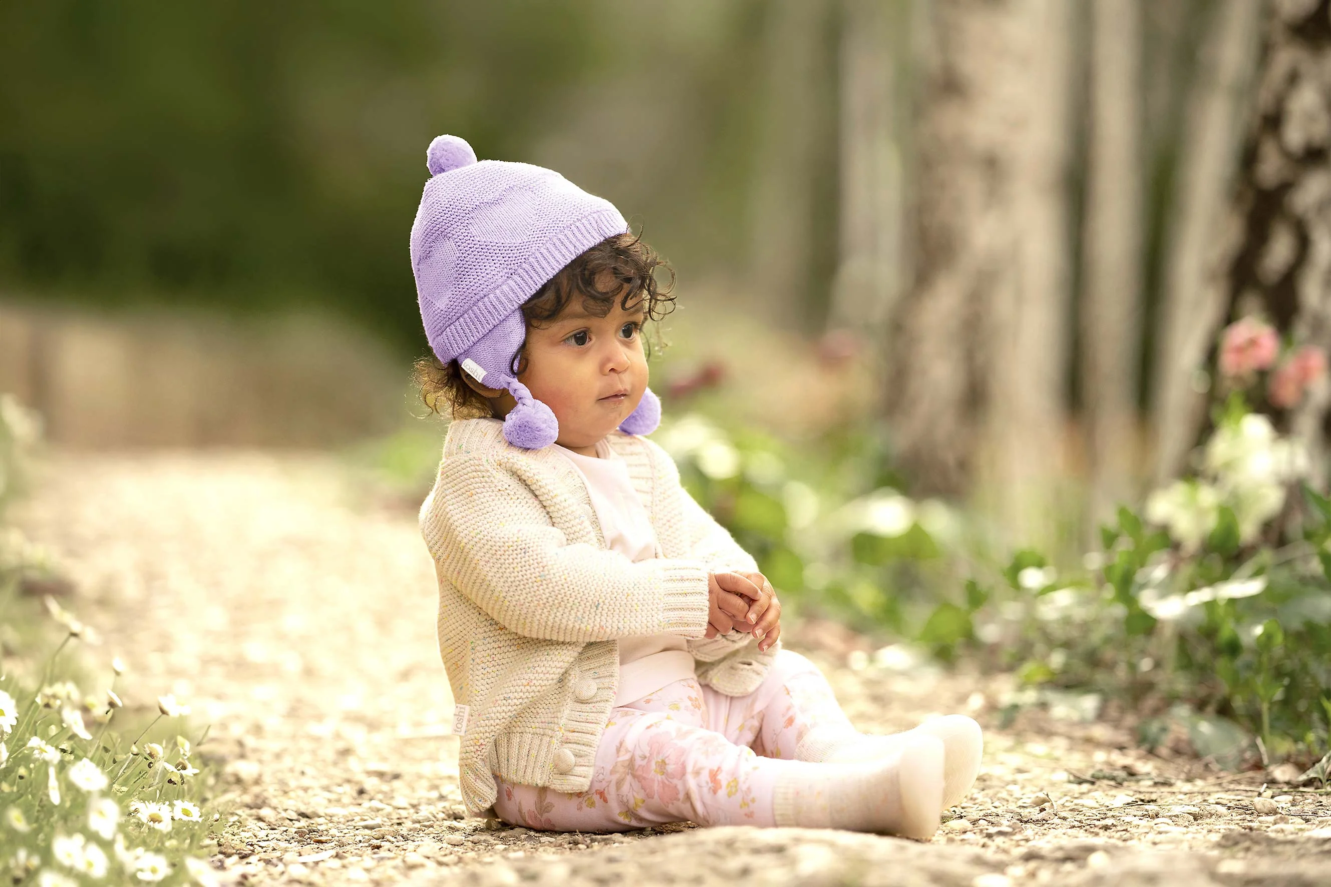 Toshi Organic Earmuff - Heart / Amethyst - Image 2