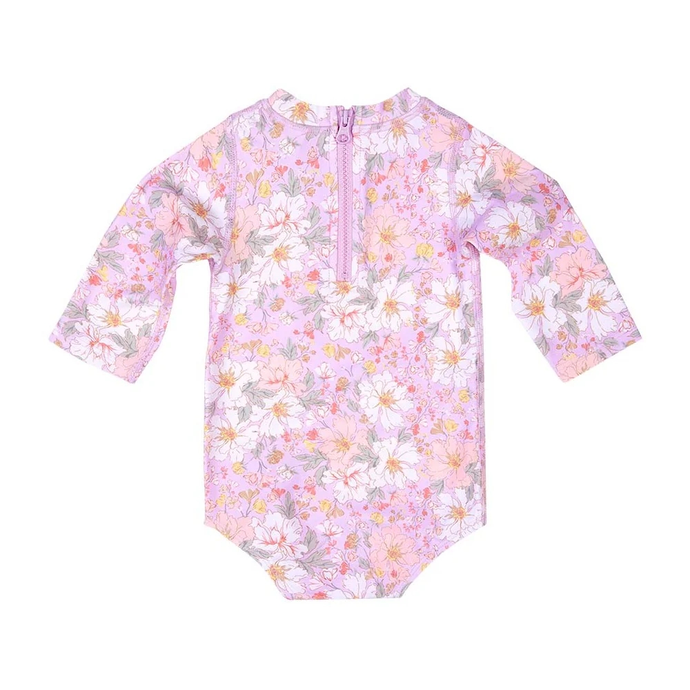 Toshi Swim Baby Onesie Long Sleeve - Dahlia - Image 2