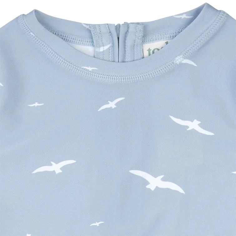 Toshi Swim Kids Rashie Long Sleeve Half Zip - Coogee - Image 3