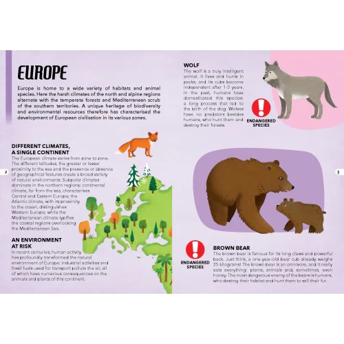 Travel Learn and Explore - Endangered Species of the Planet 205 Piece Puzzle & Book - Image 5