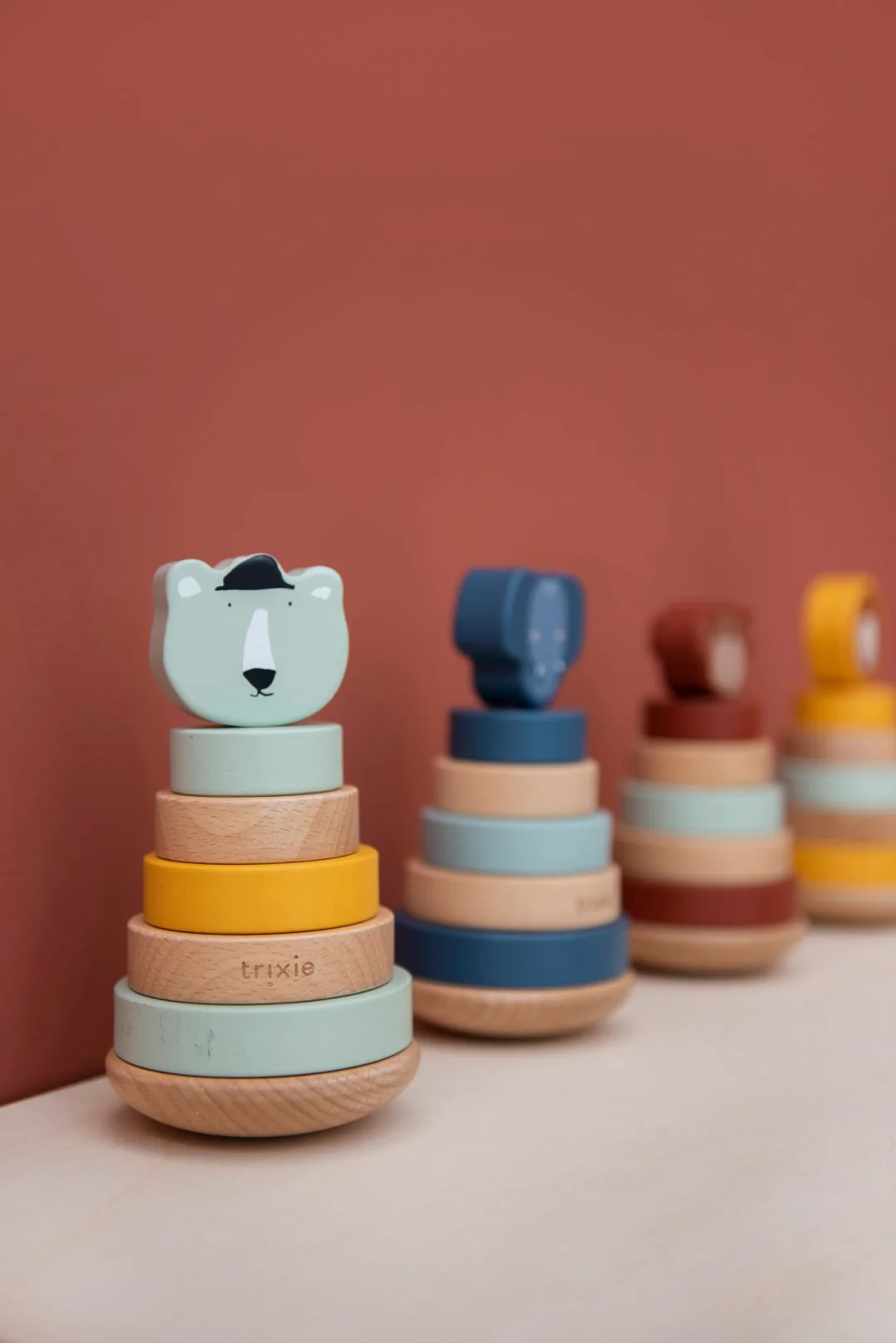 Wooden Stacking Toy - Mr. Monkey - Image 3