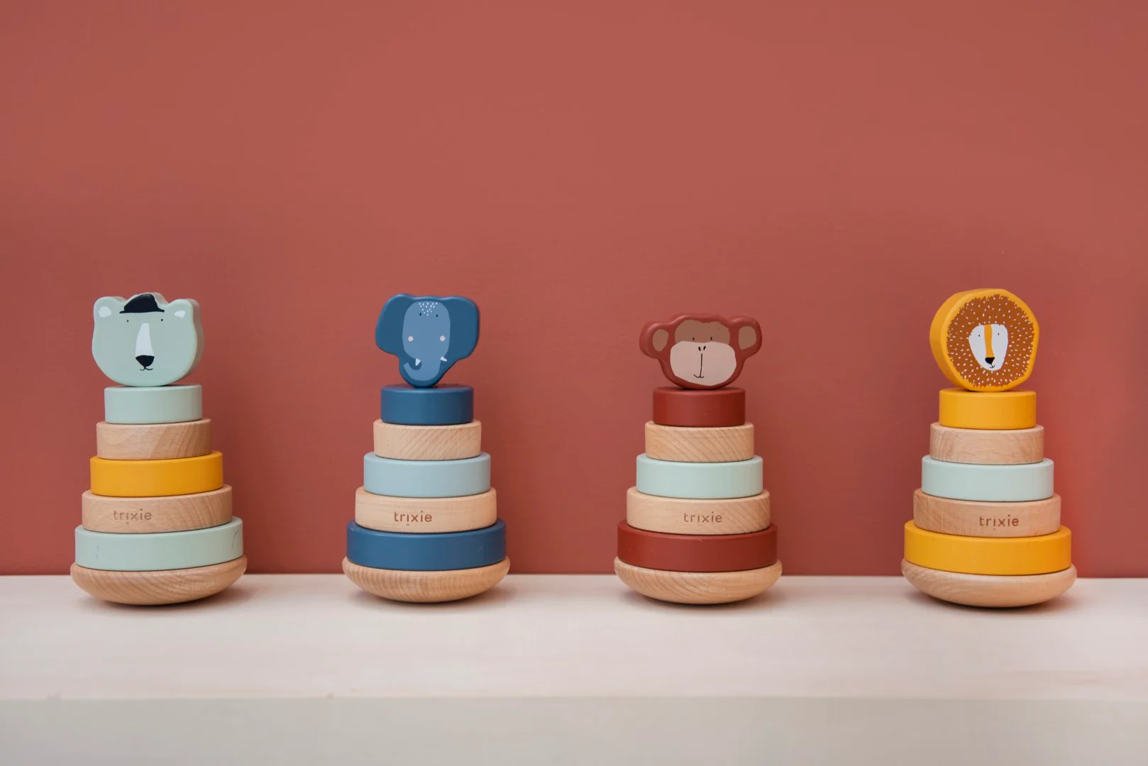 Wooden Stacking Toy - Mr. Monkey - Image 4