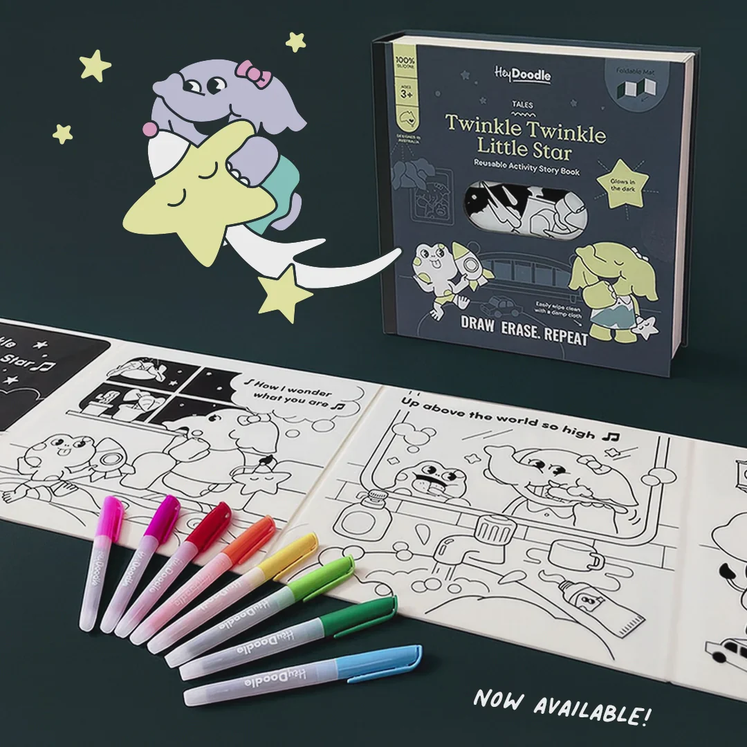 Twinkle Twinkle Little Star Tales - Reusable Colouring Book - Image 2