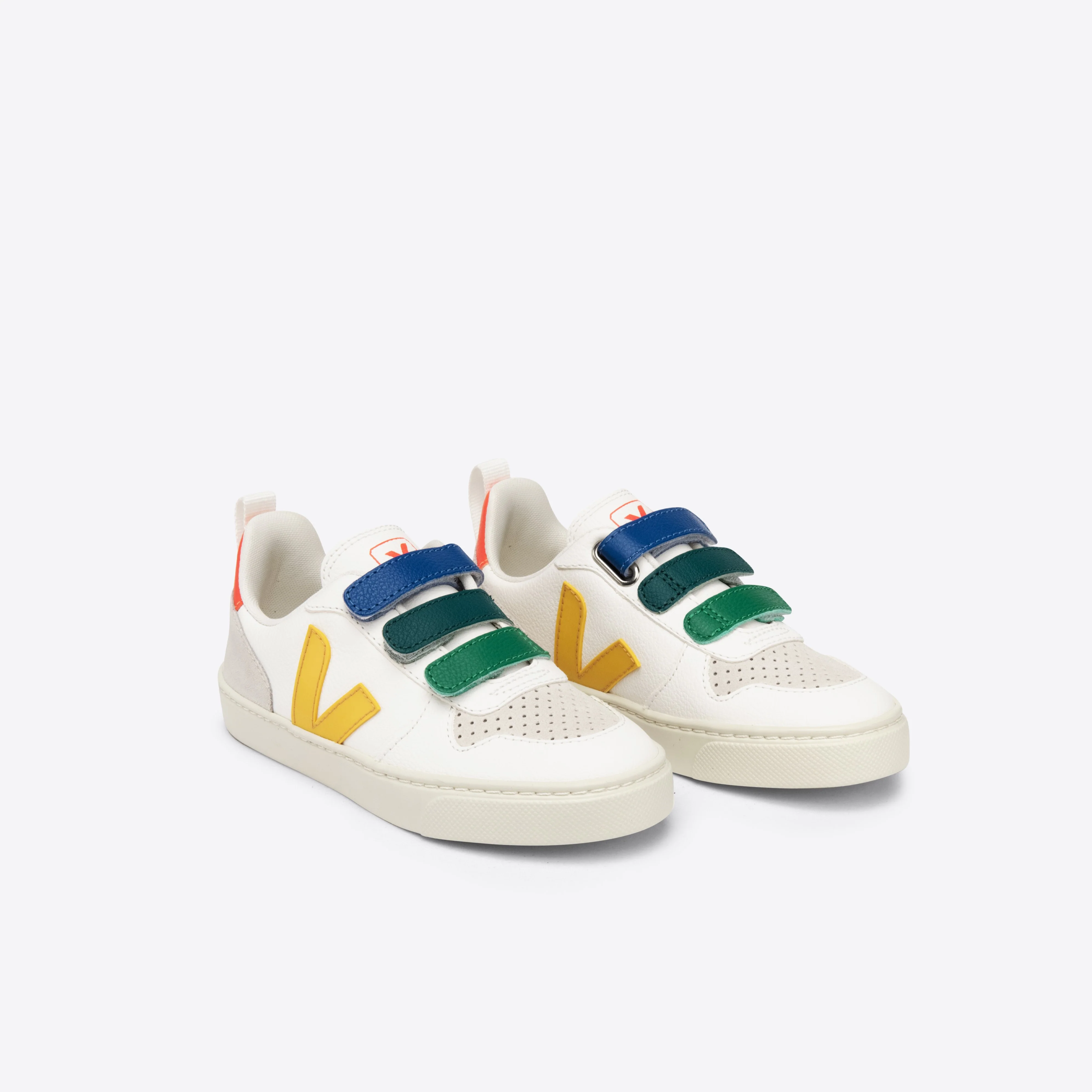 V-10 Velcro Leather - Multico/Extra White/Ouro - Image 2