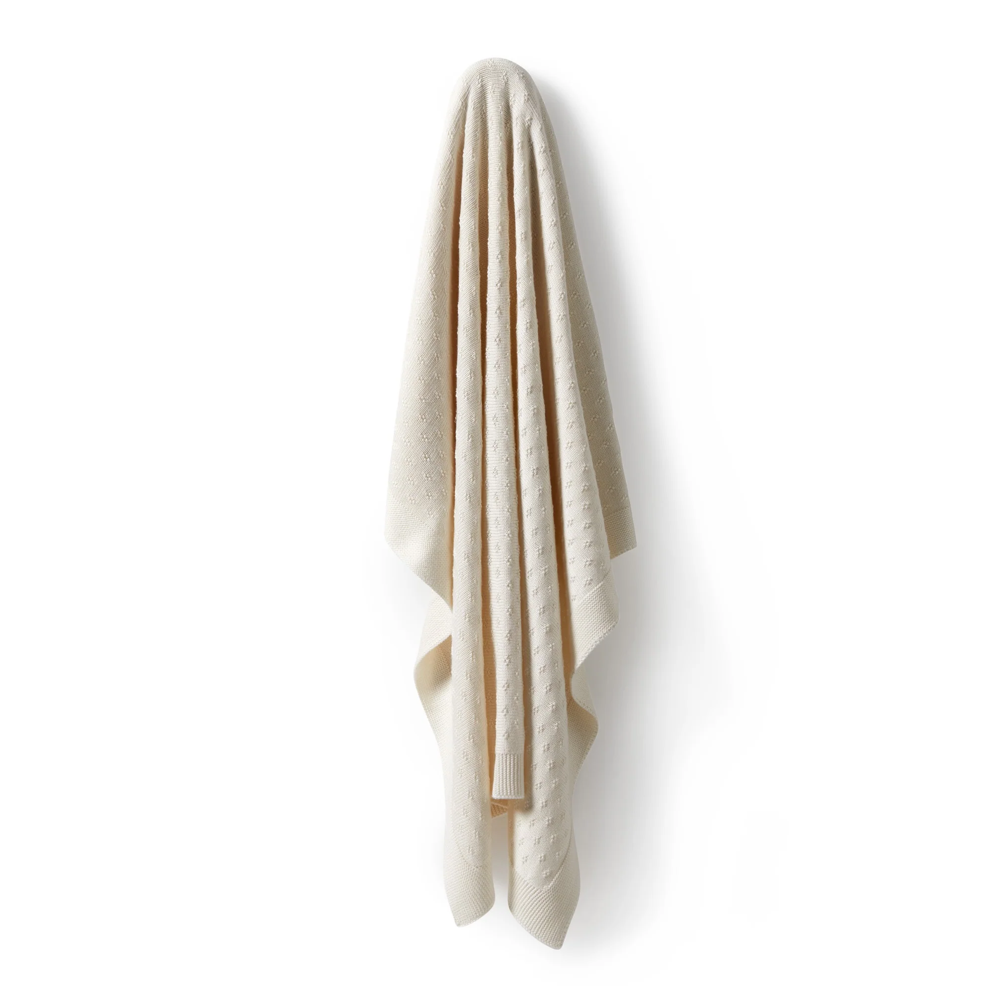 Knitted Ditsy Blanket - Gardenia