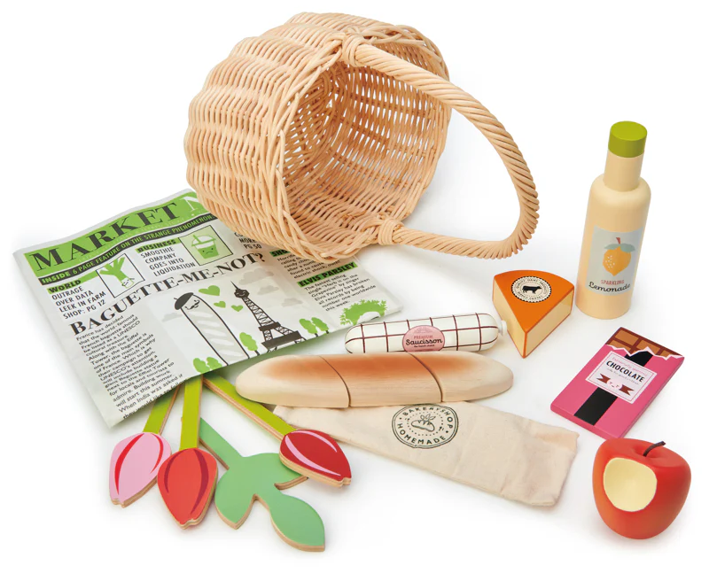 Wicker Shopping Basket Set - Image 3