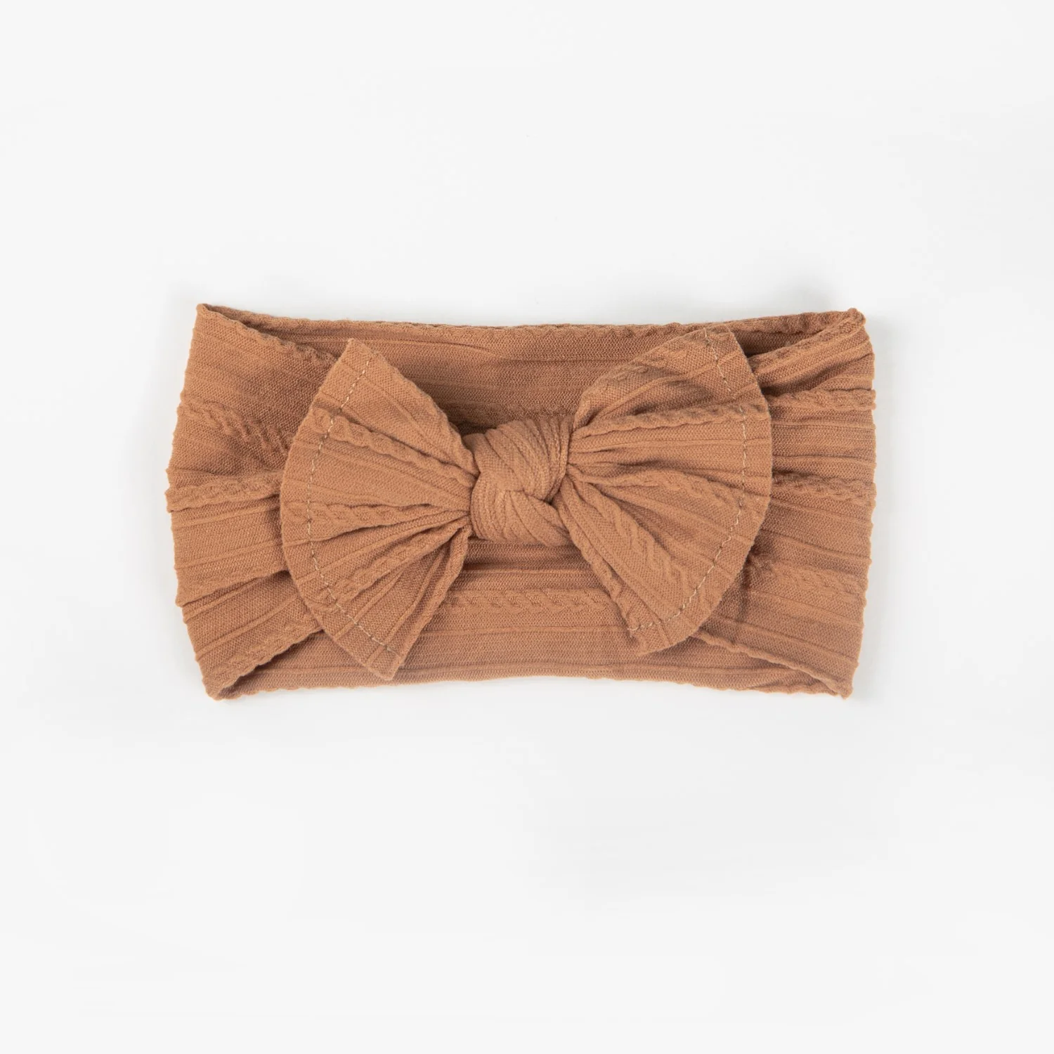 Ayla Wide Bow Headband - Cinnamon - Image 2