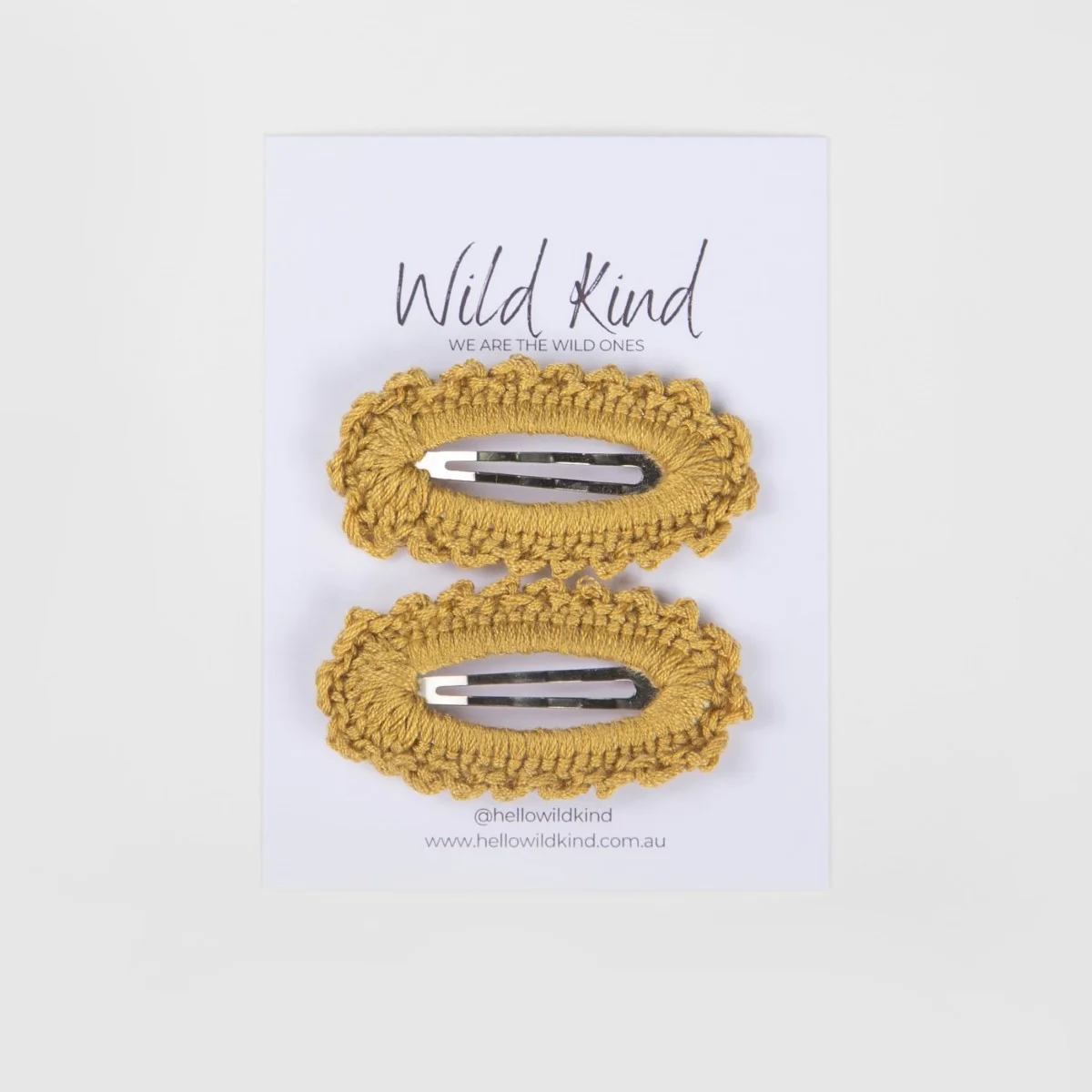 Harriet Hair Clips - Mustard