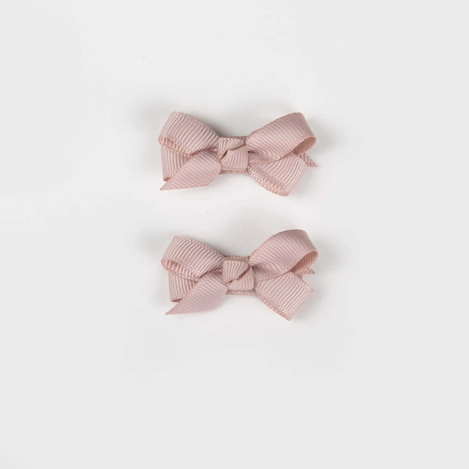 Olivia Small Bow Clips - Blush - Image 2