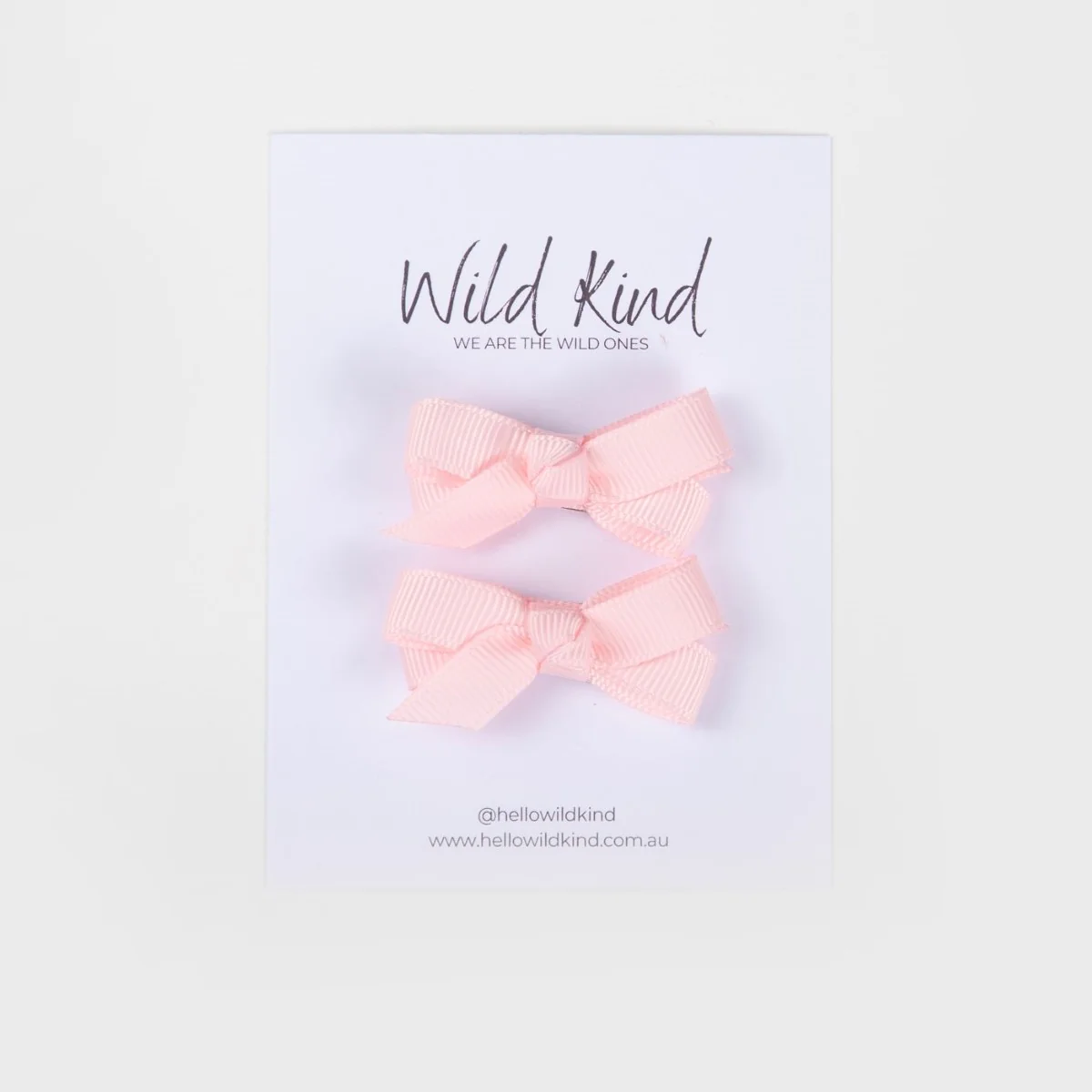 Olivia Small Bow Clips - Lolly Pink