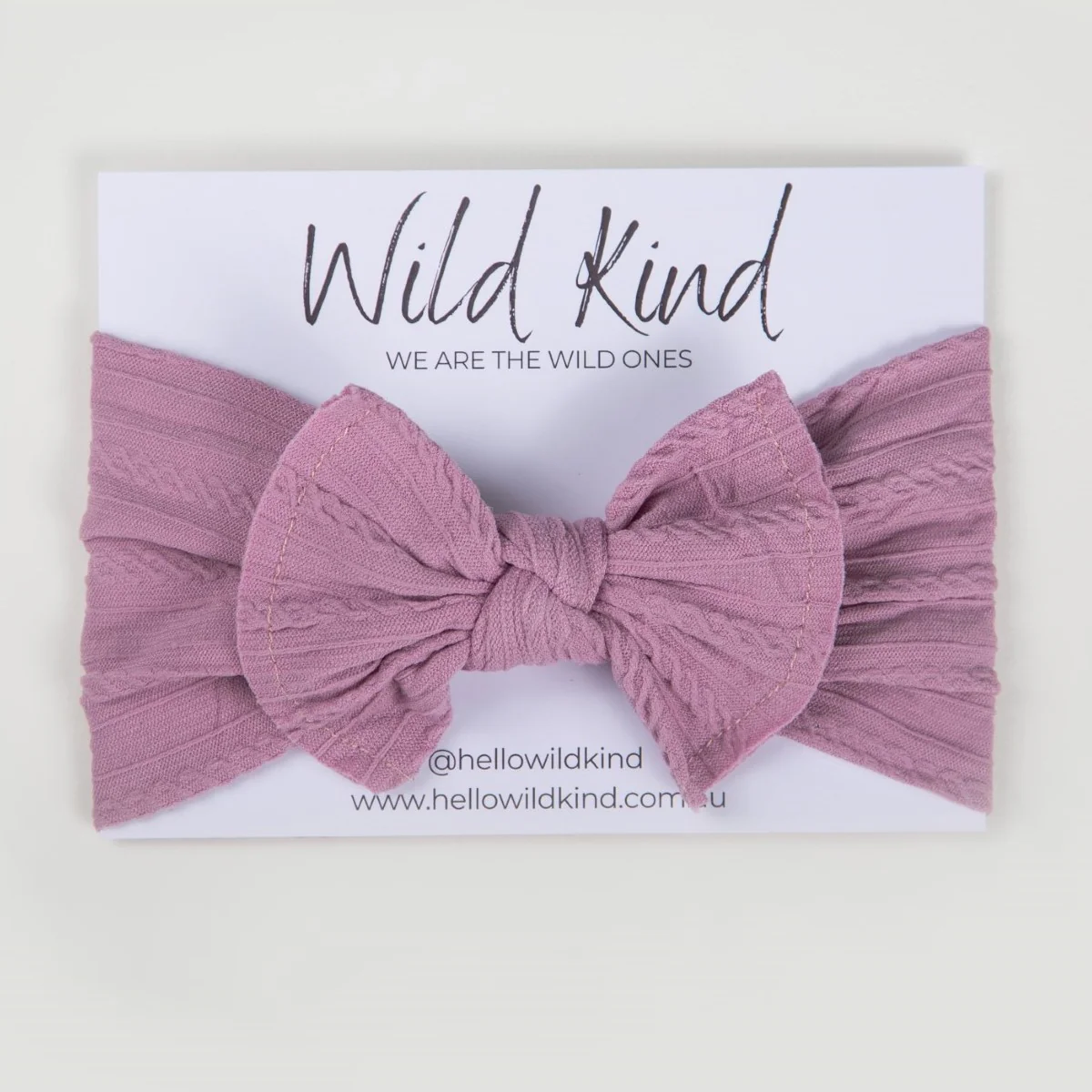 Ayla Wide Bow Headband - Lavender