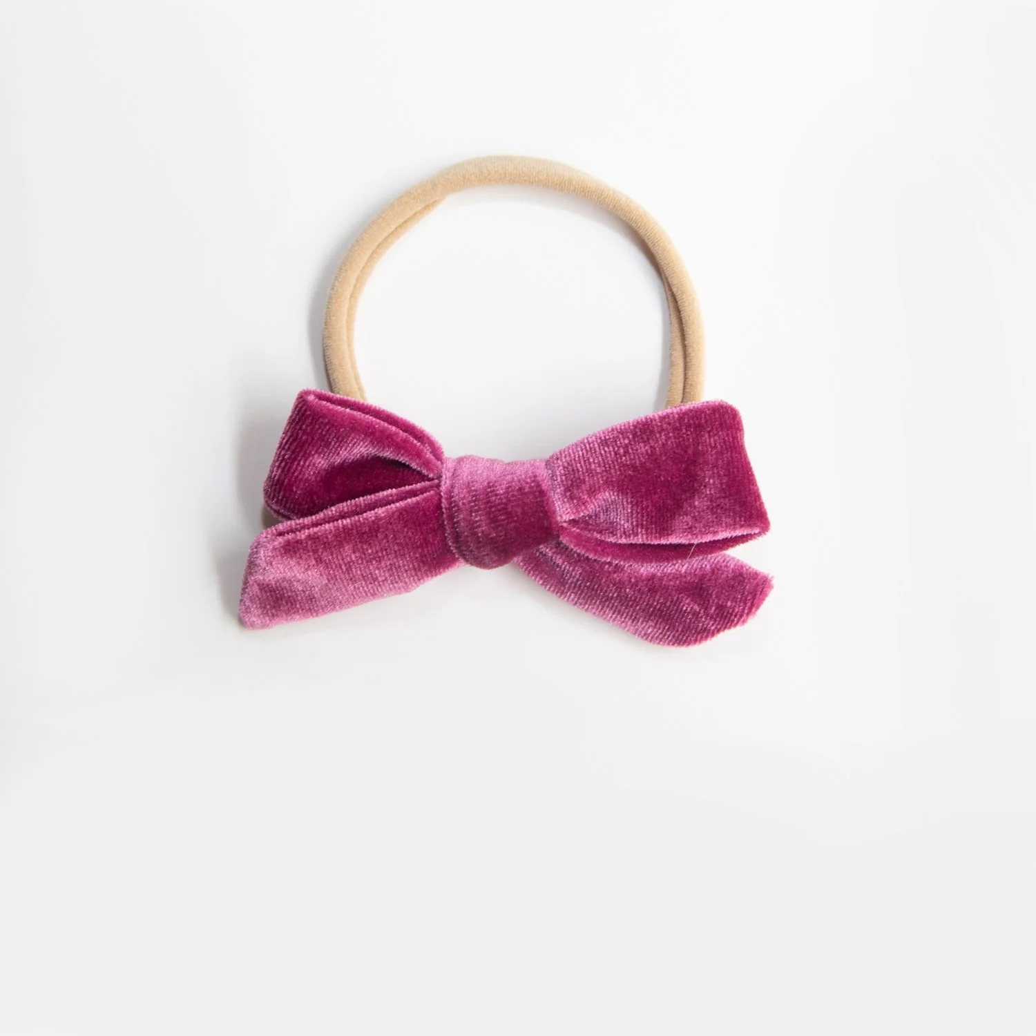 Hazel Velour Bow Headband - Magenta - Image 2
