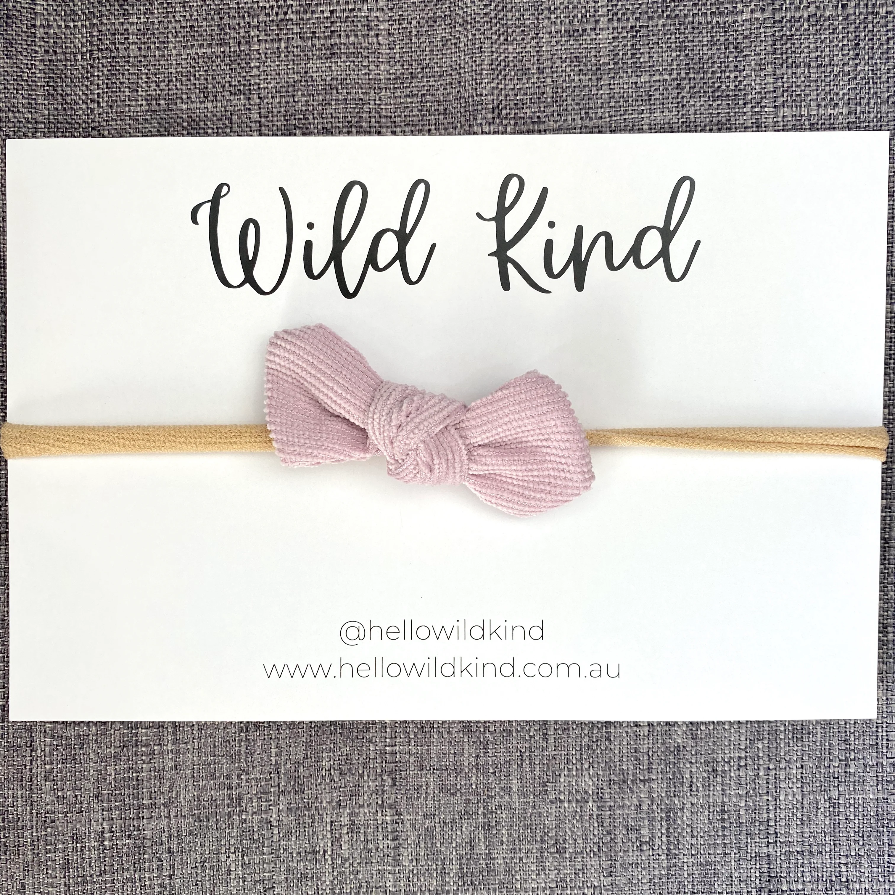 Ida Small Cord Bow - Lilac
