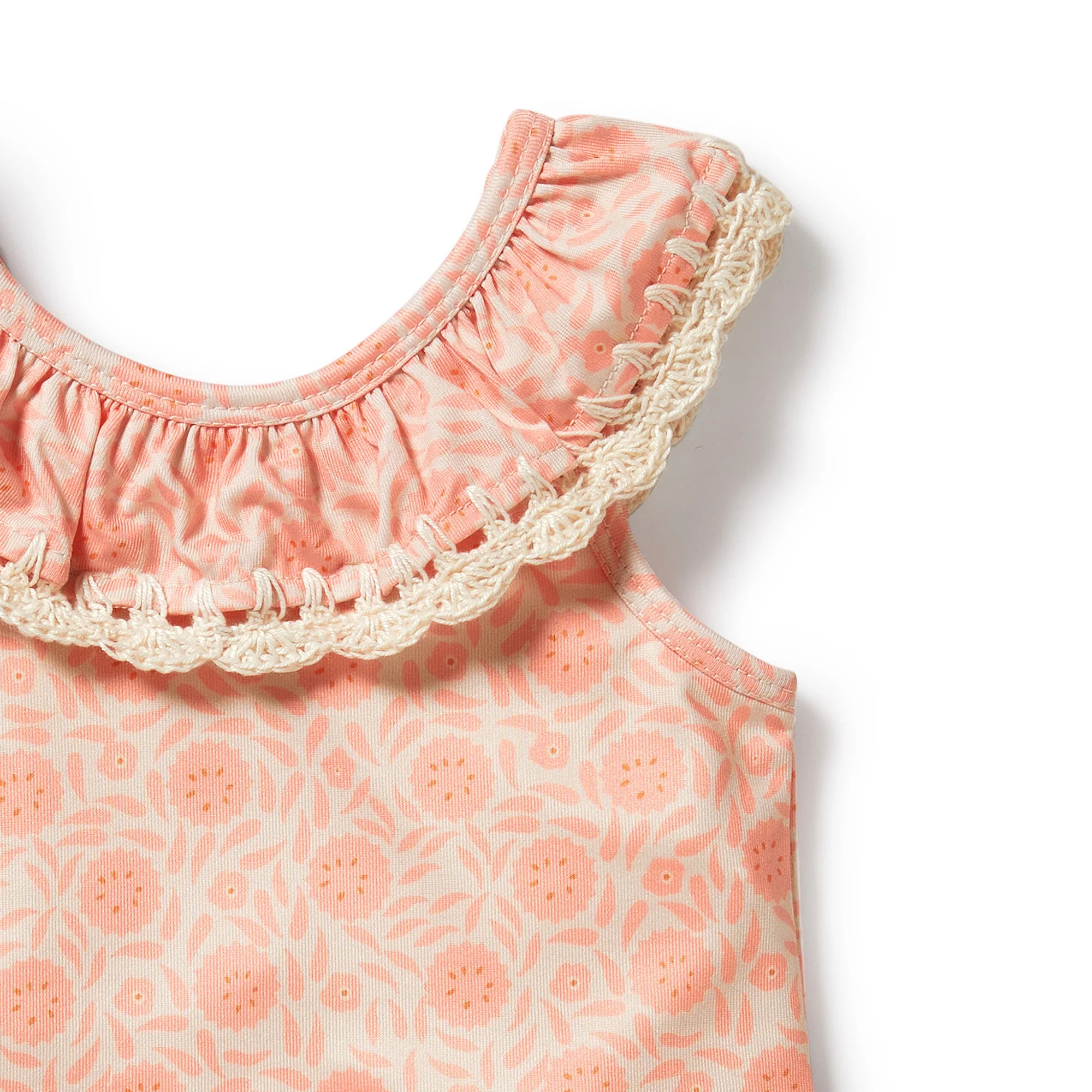 Amelie Floral Crochet Two Piece Swimsuit - Image 3