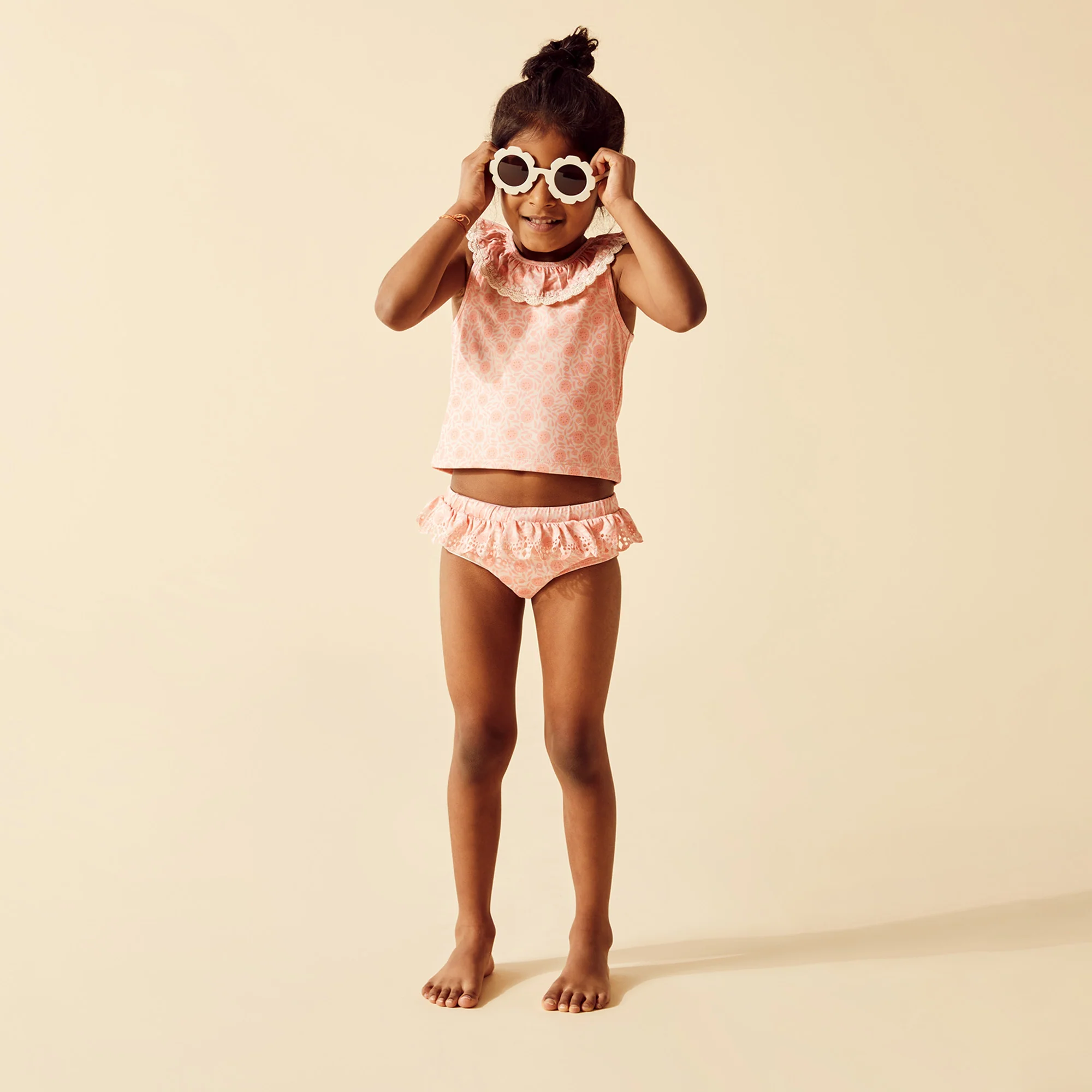 Amelie Floral Crochet Two Piece Swimsuit - Image 4