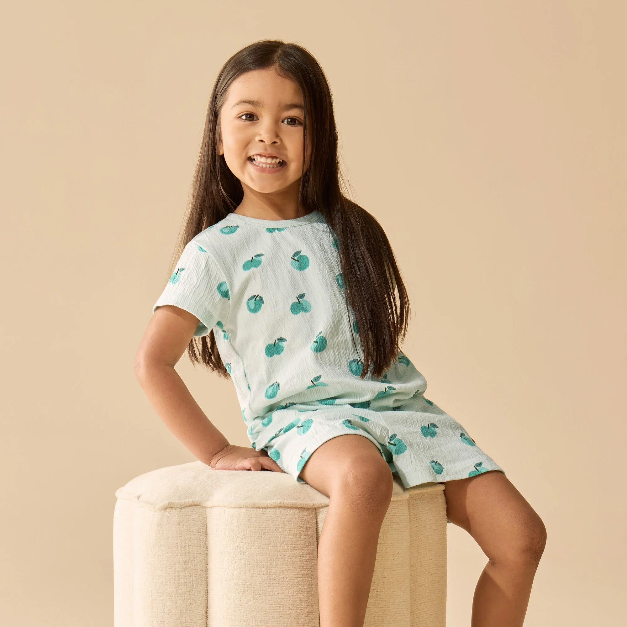 Organic Short Sleeved Pyjamas - Apple Papple - Image 2