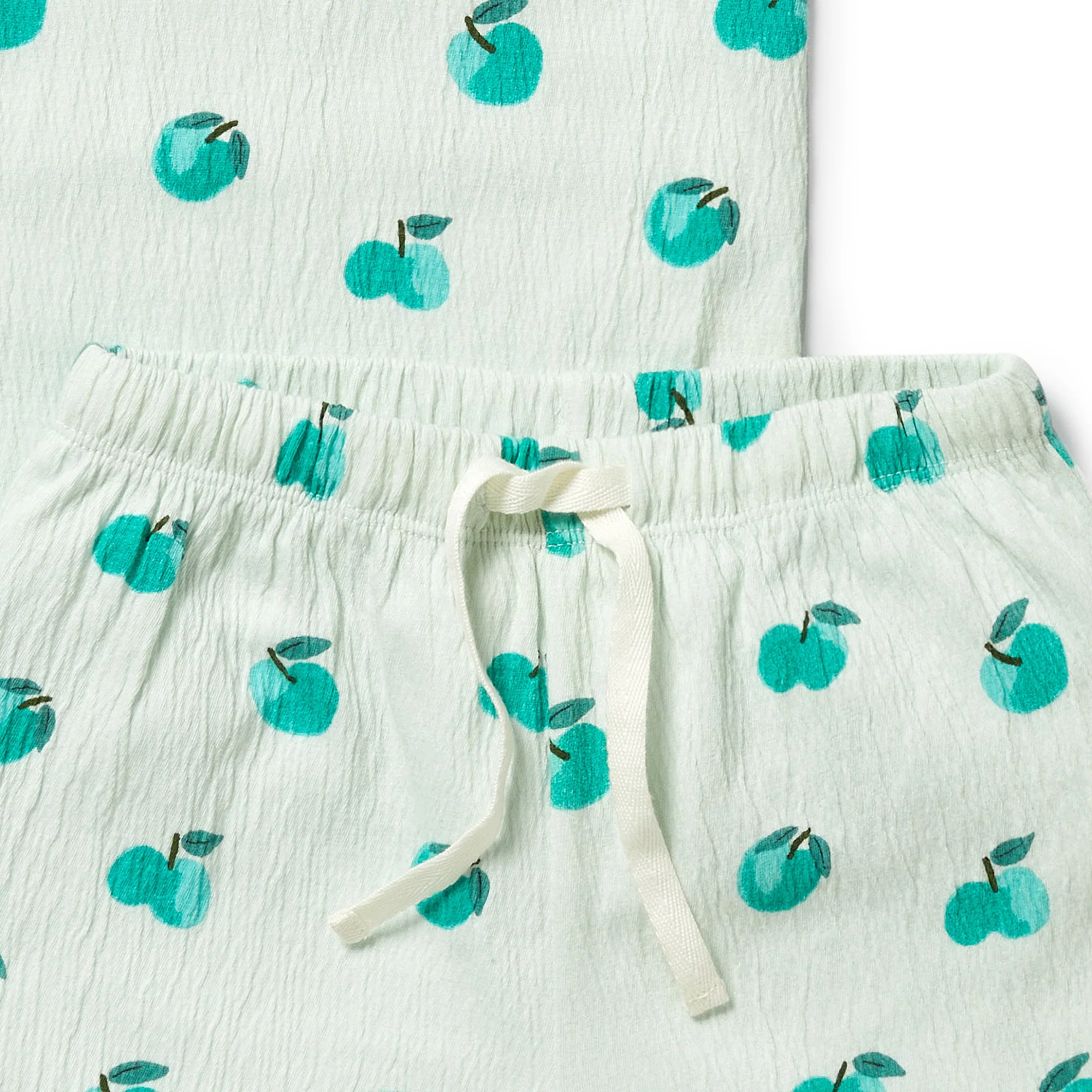 Organic Short Sleeved Pyjamas - Apple Papple - Image 3