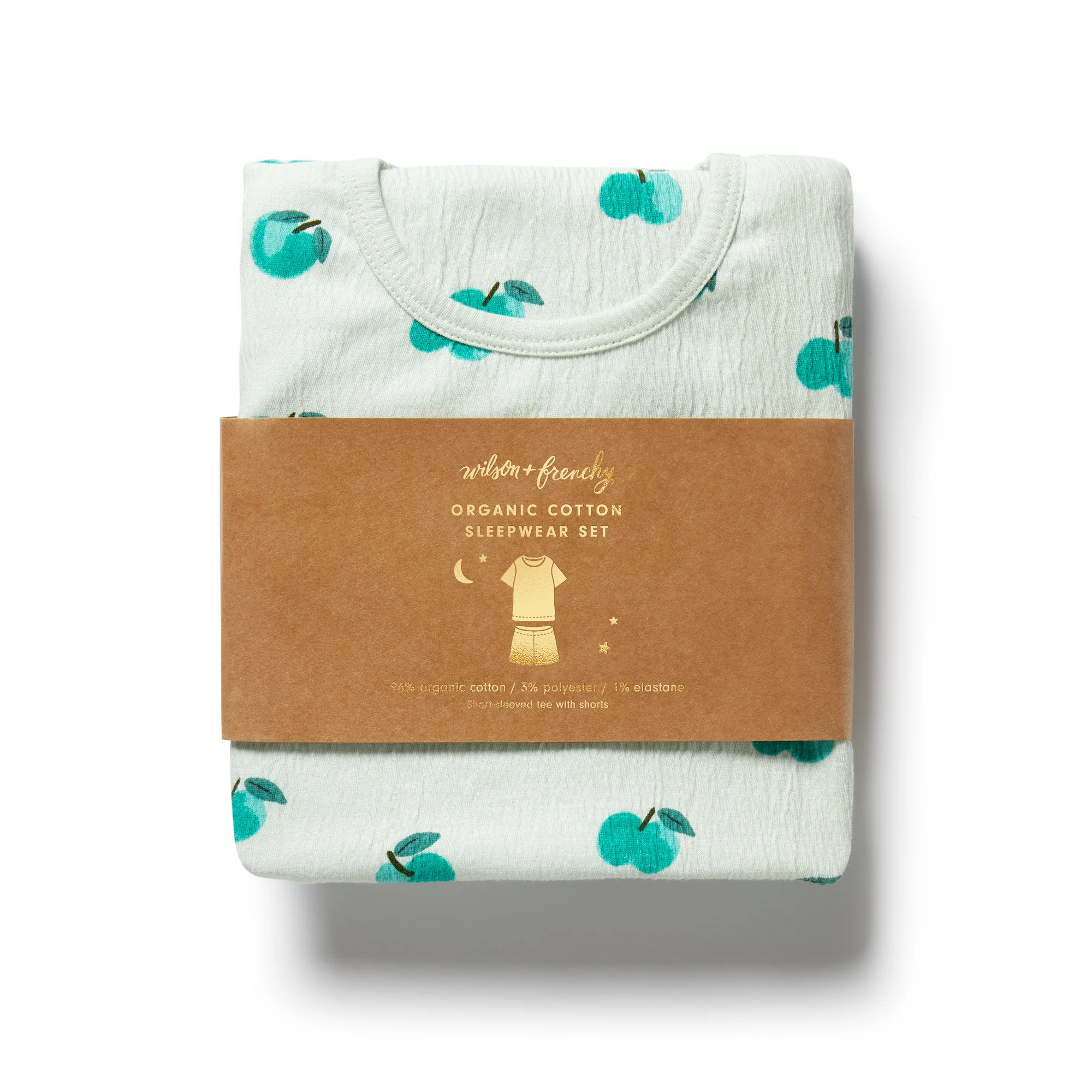 Organic Short Sleeved Pyjamas - Apple Papple - Image 4