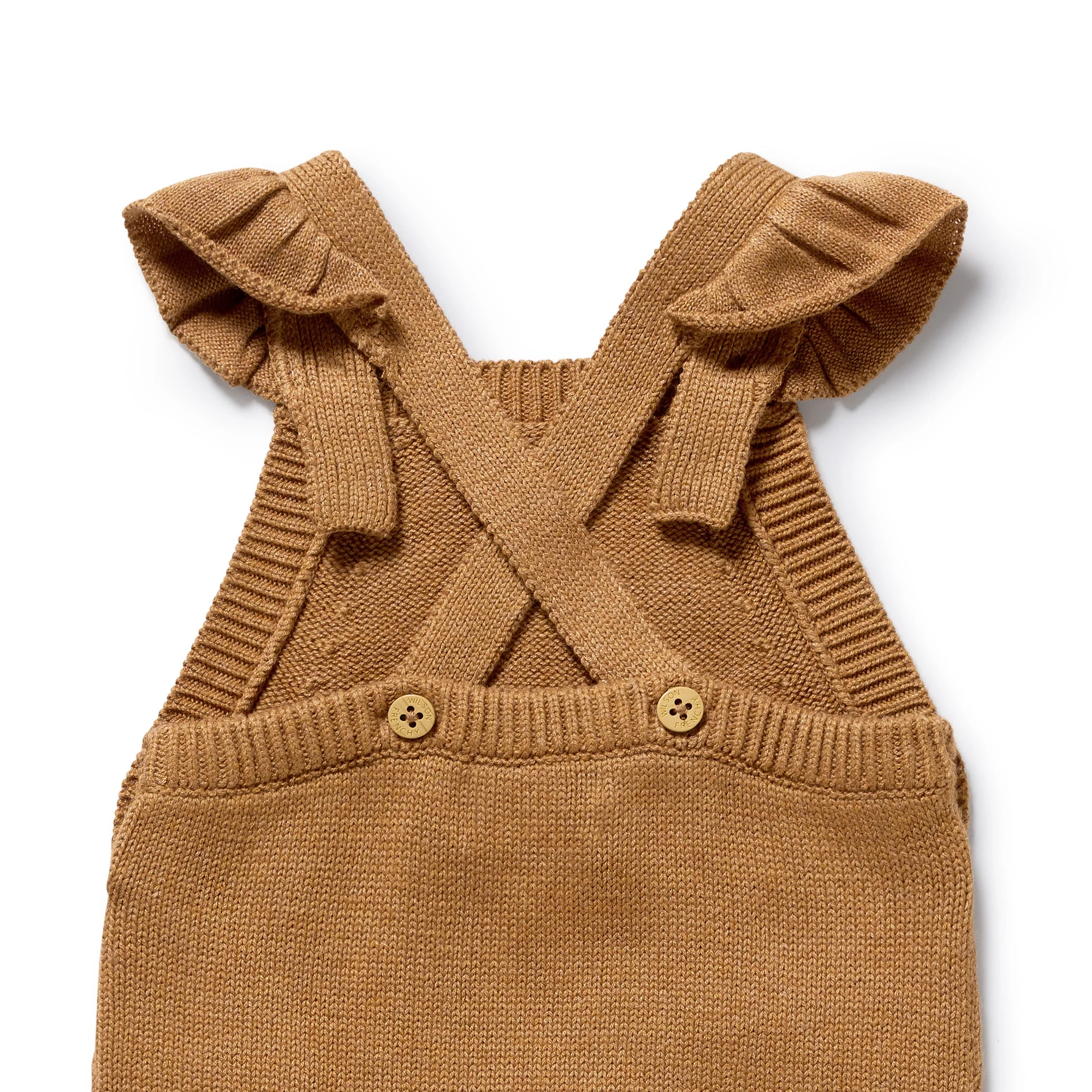 Autumn Organic Knitted Ruffle Overall - Image 4