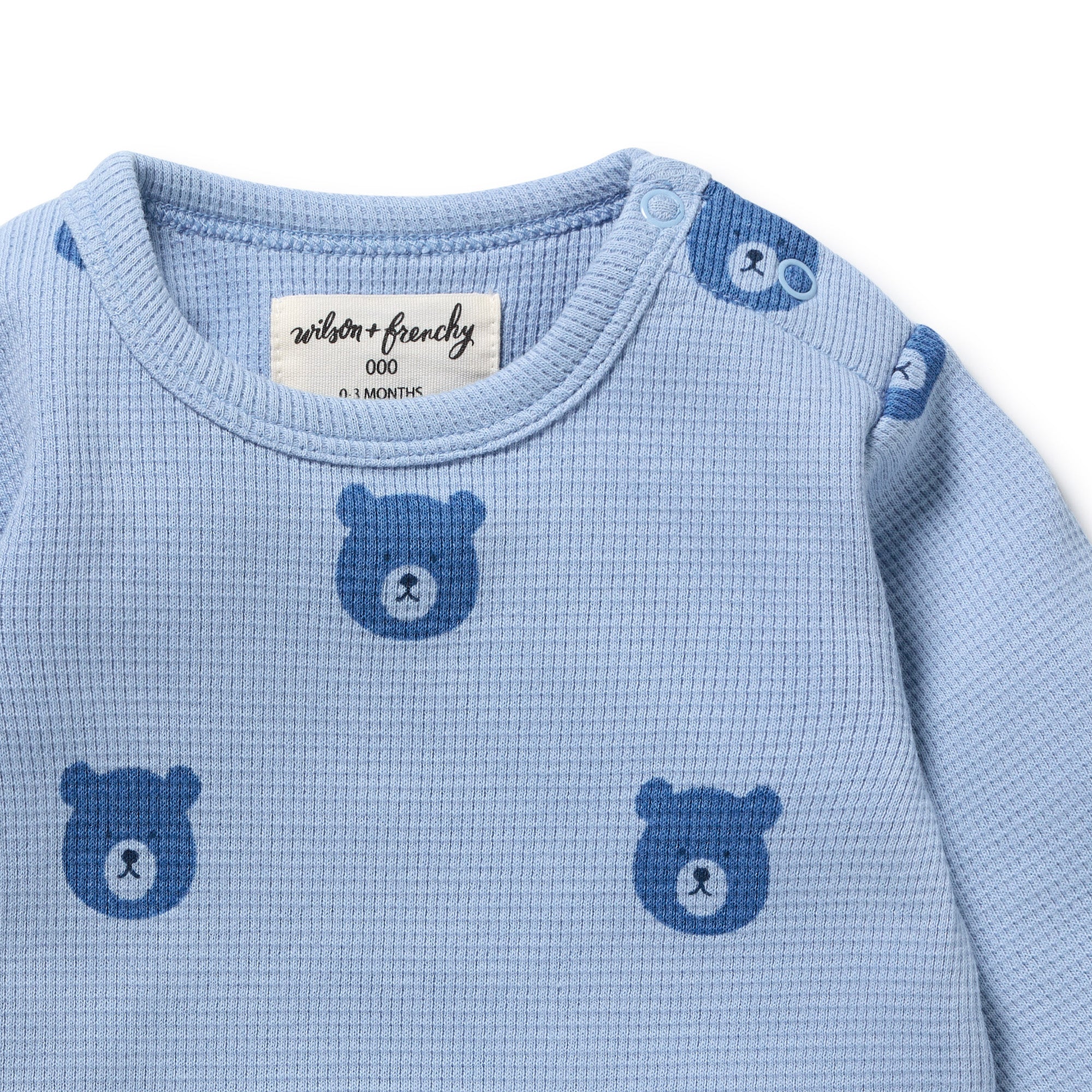Bear Hugs Organic Waffle Top - Image 4