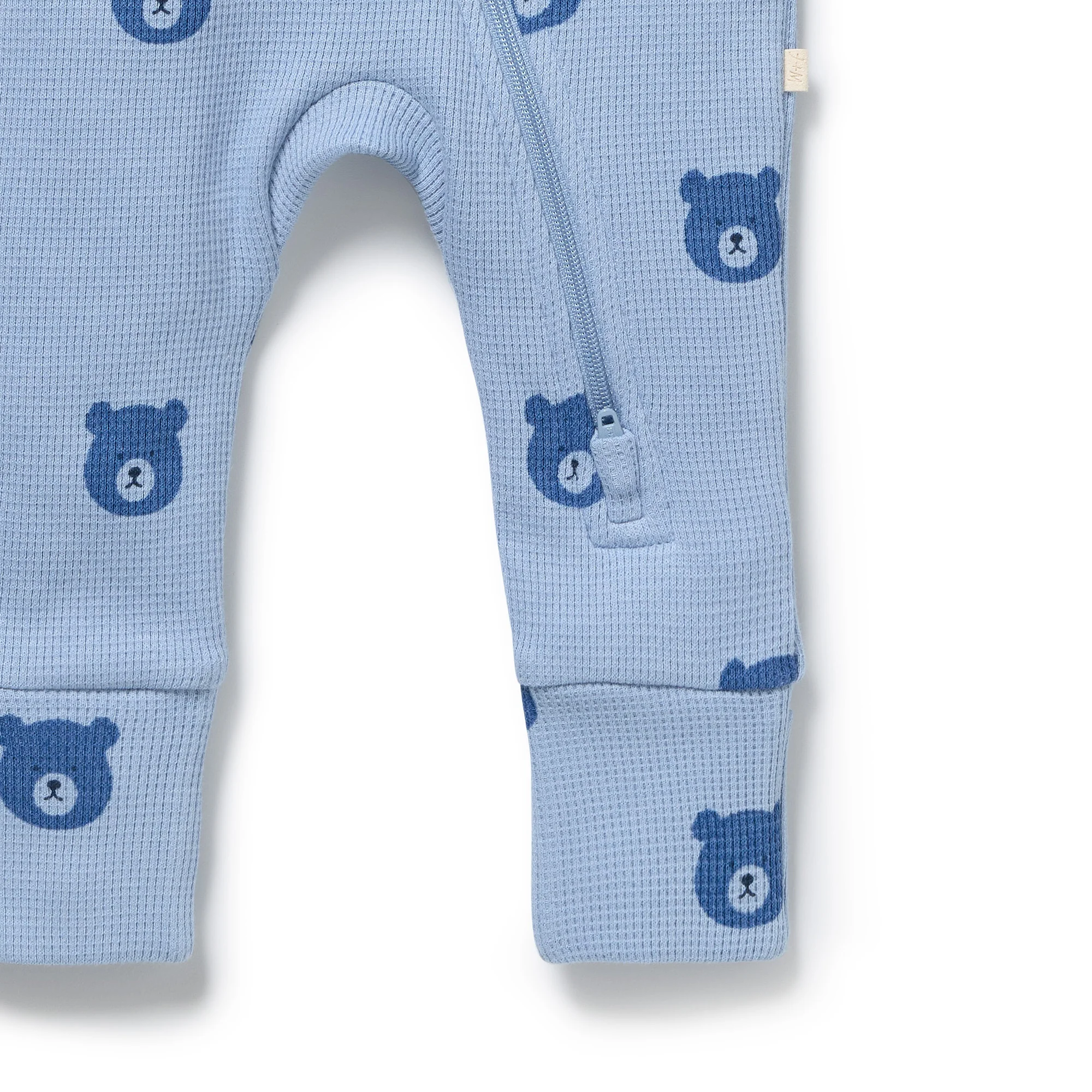 Bear Hugs Organic Waffle Zipsuit - Image 5