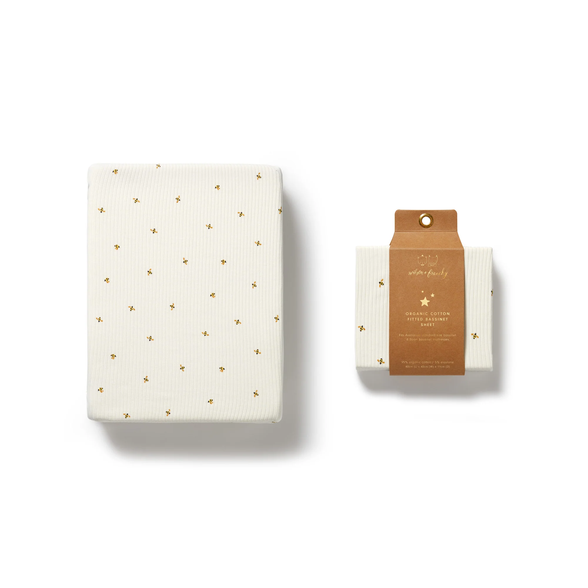 Organic Bassinet Sheet - Bee Mine - Image 4
