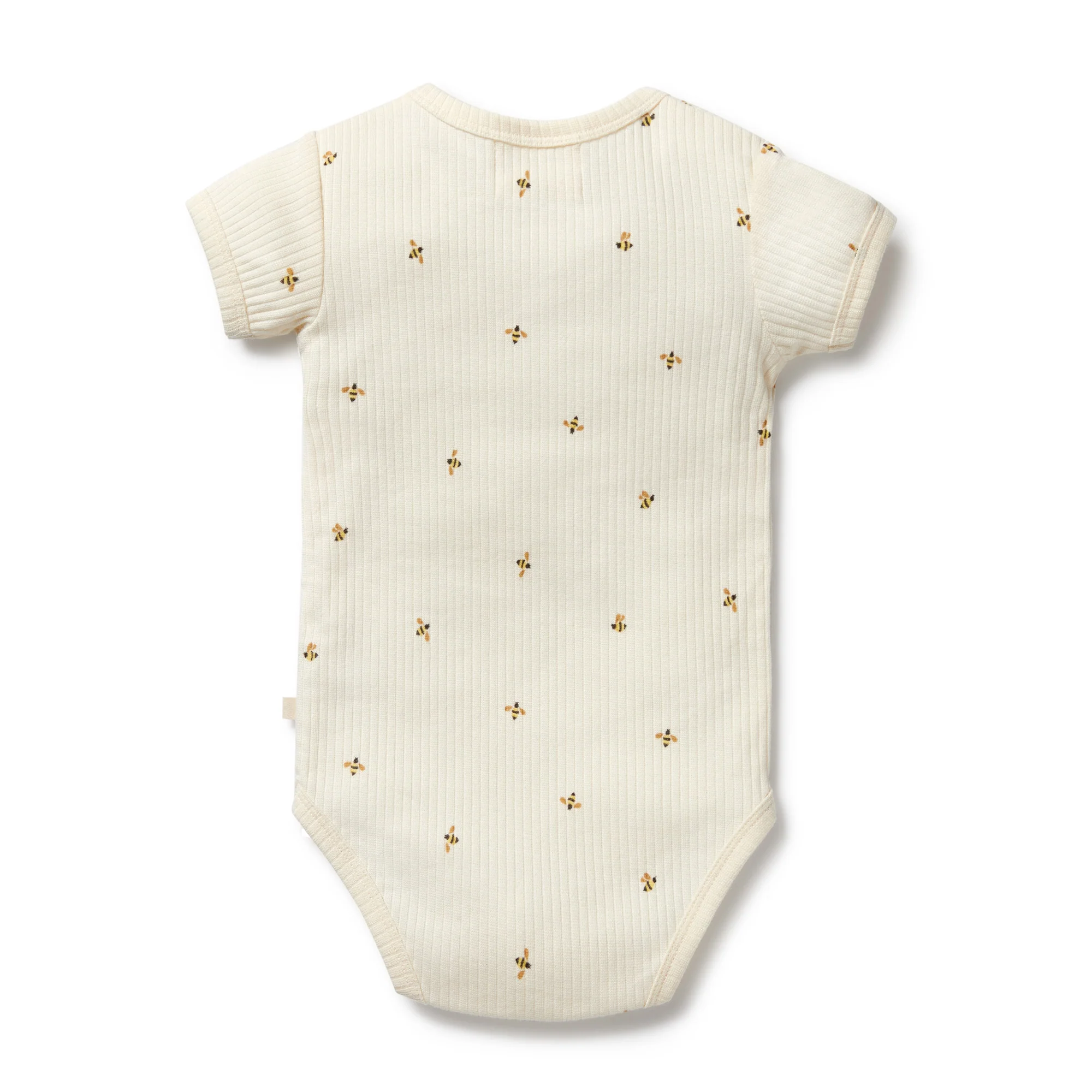 Organic Henley Bodysuit - Bee Mine - Image 4