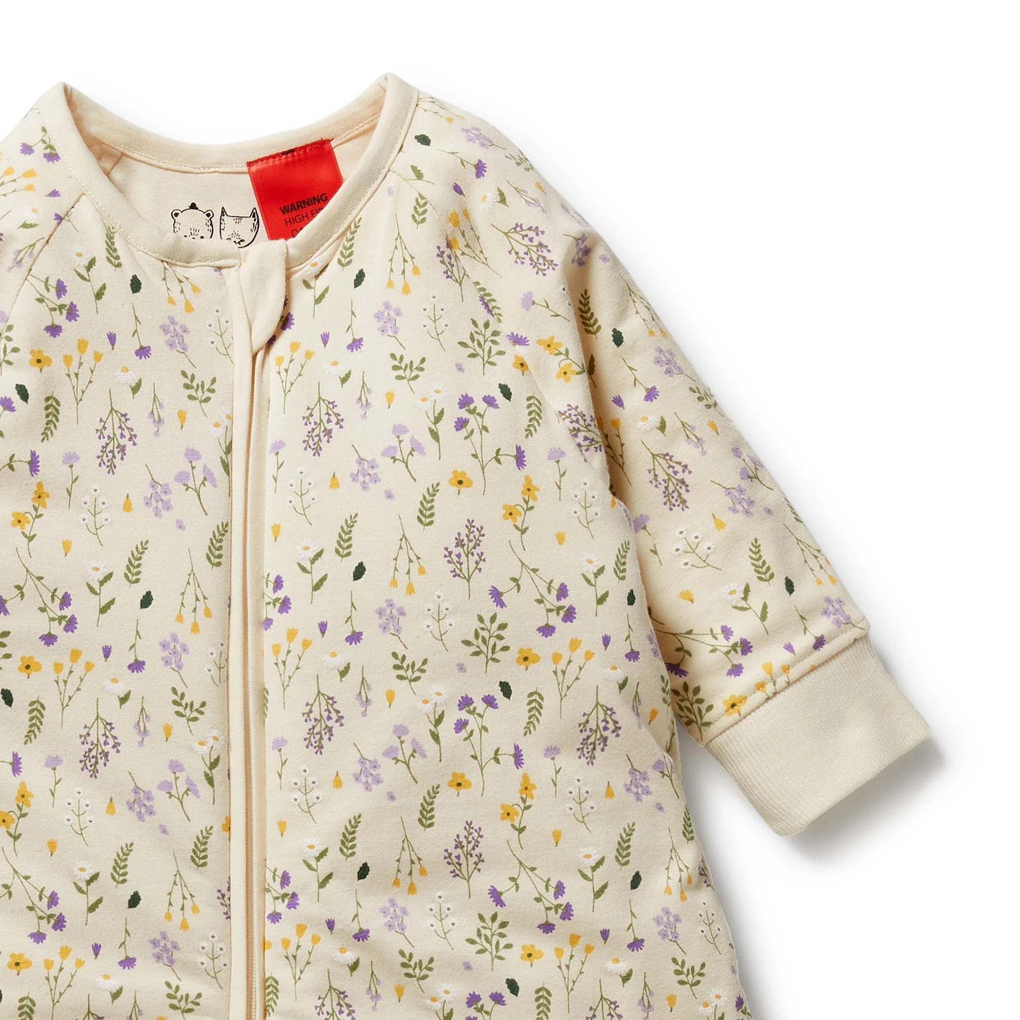 Wilson & Frenchy - Bella Floral Organic Long Sleeved Sleeping Bag 2.5 TOG - Image 2