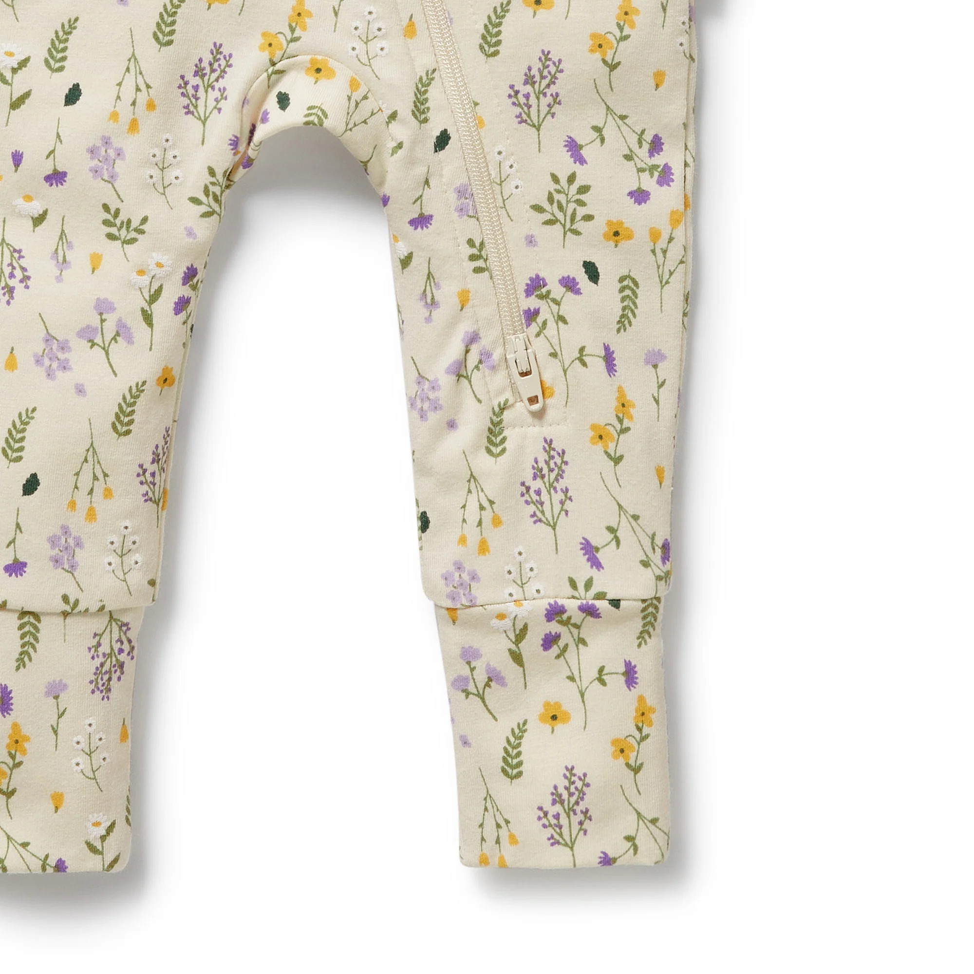 Wilson & Frenchy - Bella Floral Organic Zipsuit with Feet - Image 4