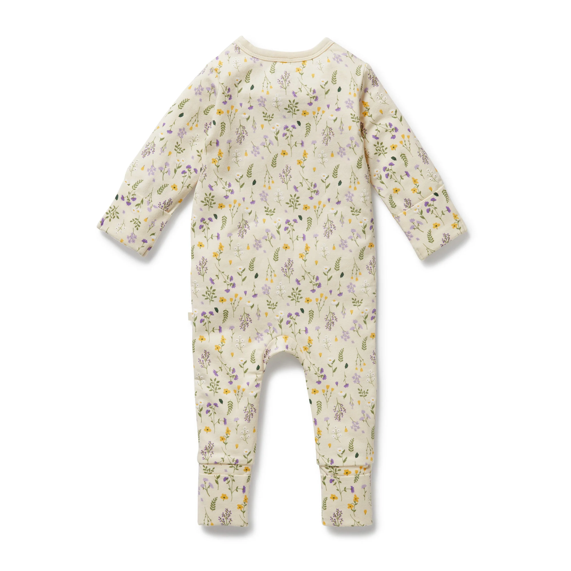 Wilson & Frenchy - Bella Floral Organic Zipsuit with Feet - Image 5