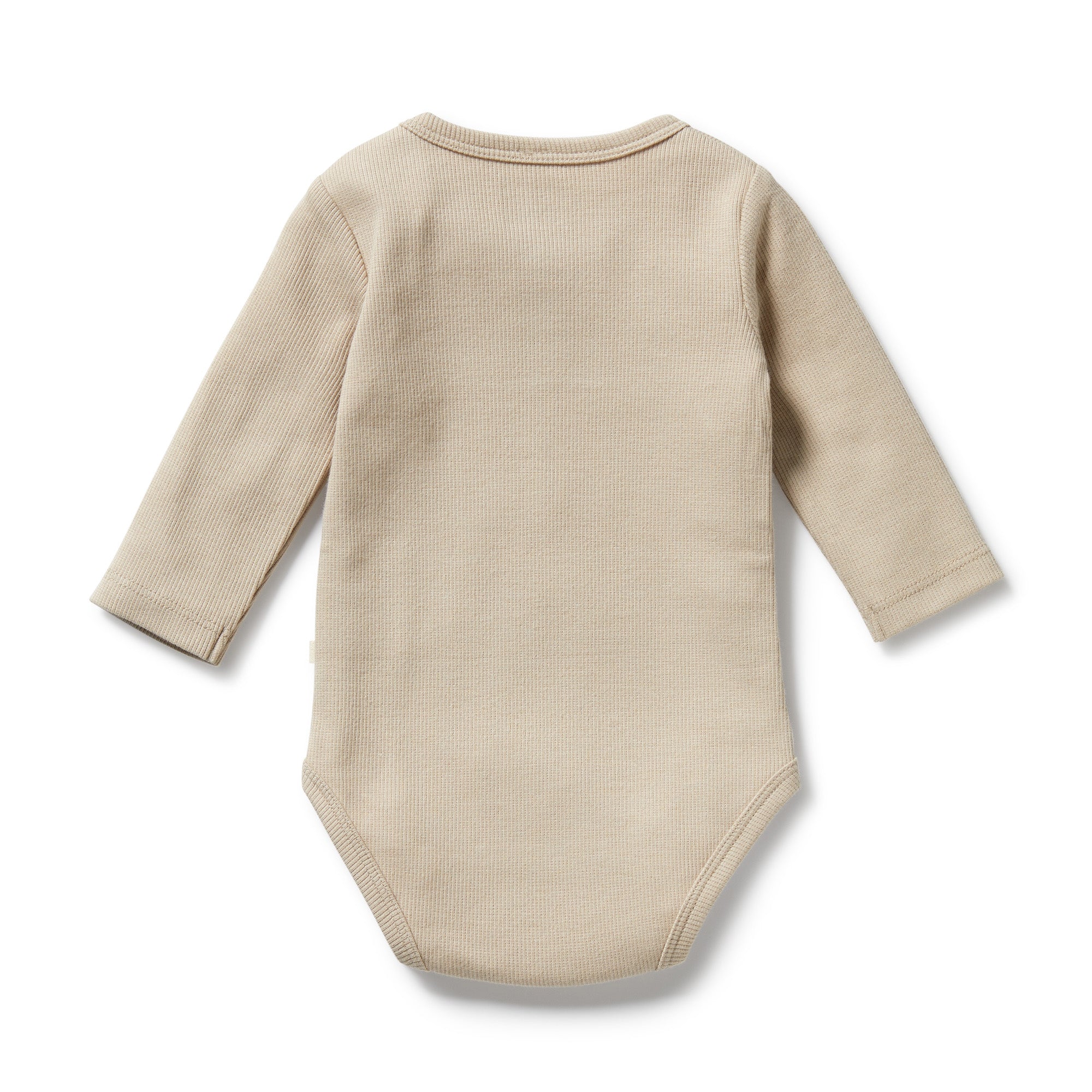 Wilson & Frenchy - Biscuit Organic Rib Long Sleeved Bodysuit - Image 4