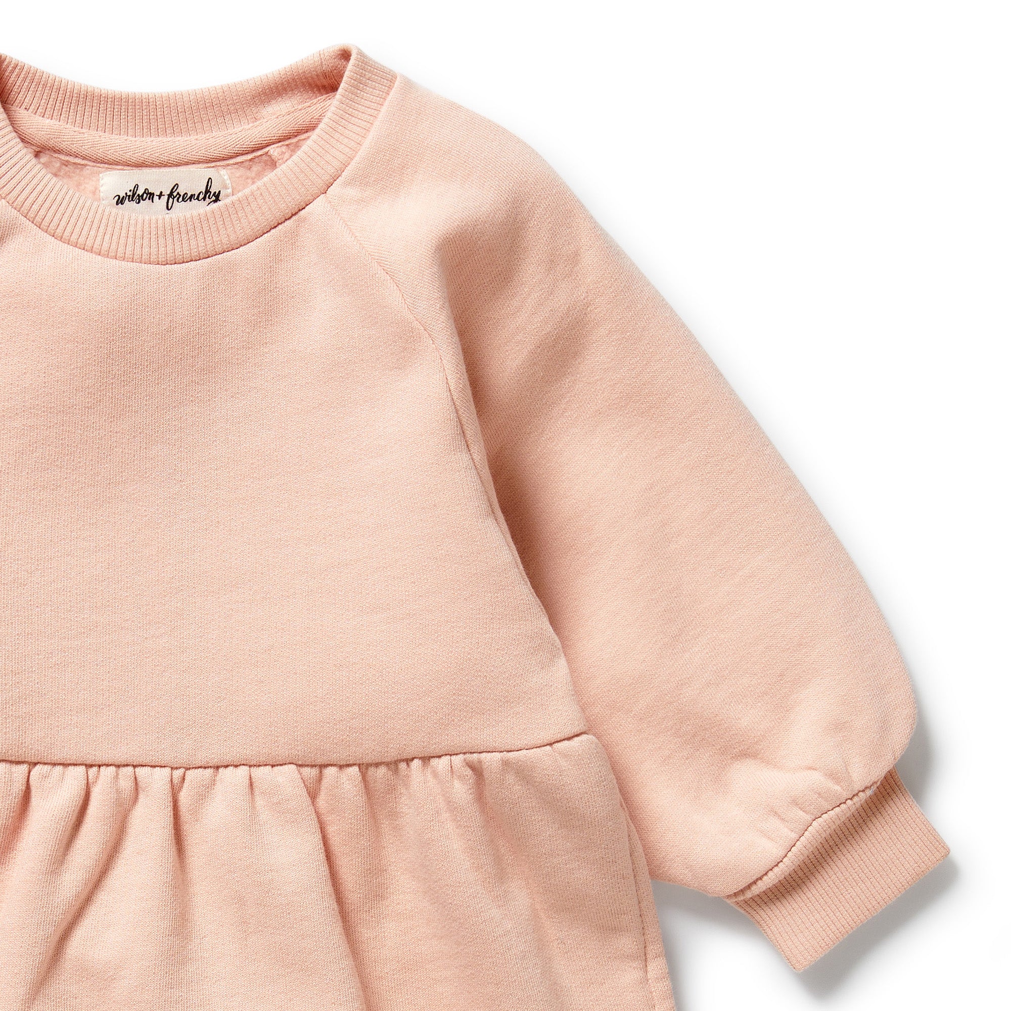 Wilson & Frenchy - Blush Pink Organic Terry Sweat Dress - Image 3