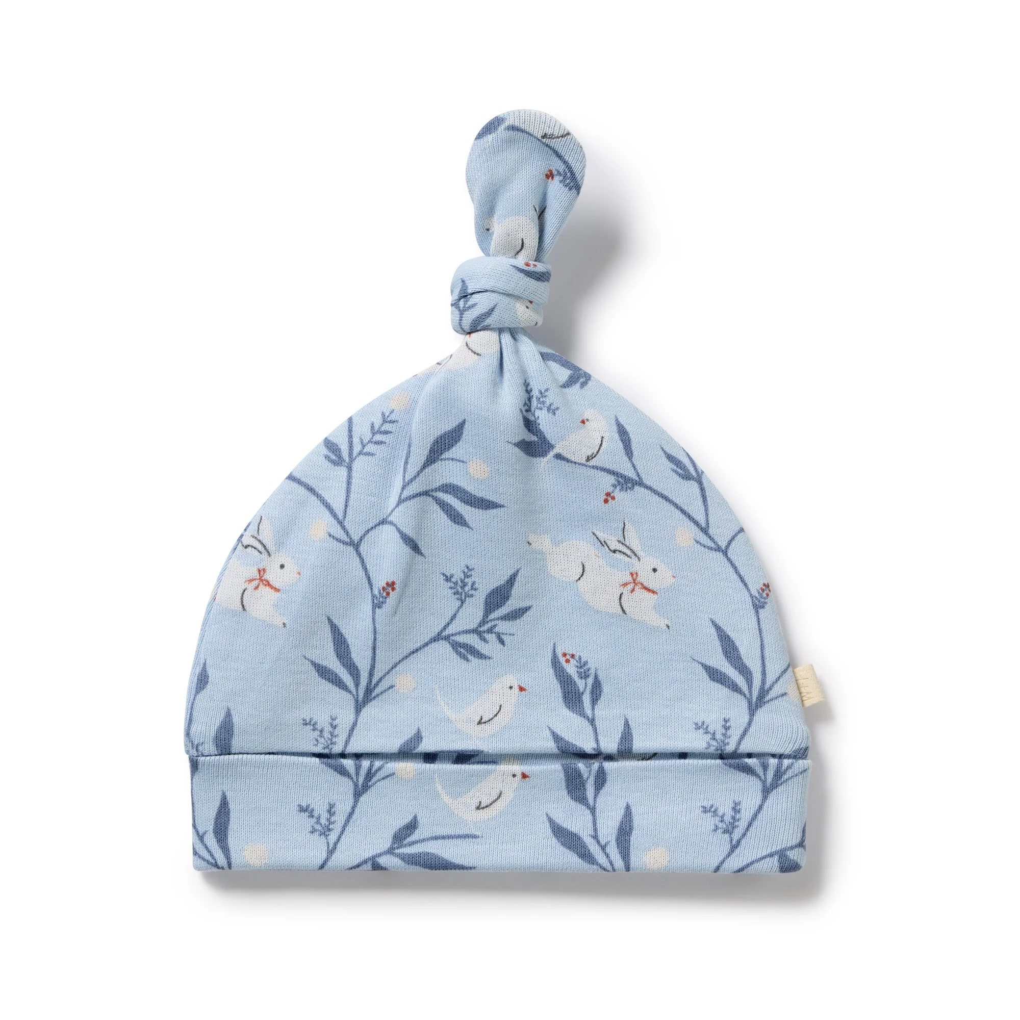 Bunny Whistle Organic Knot Hat