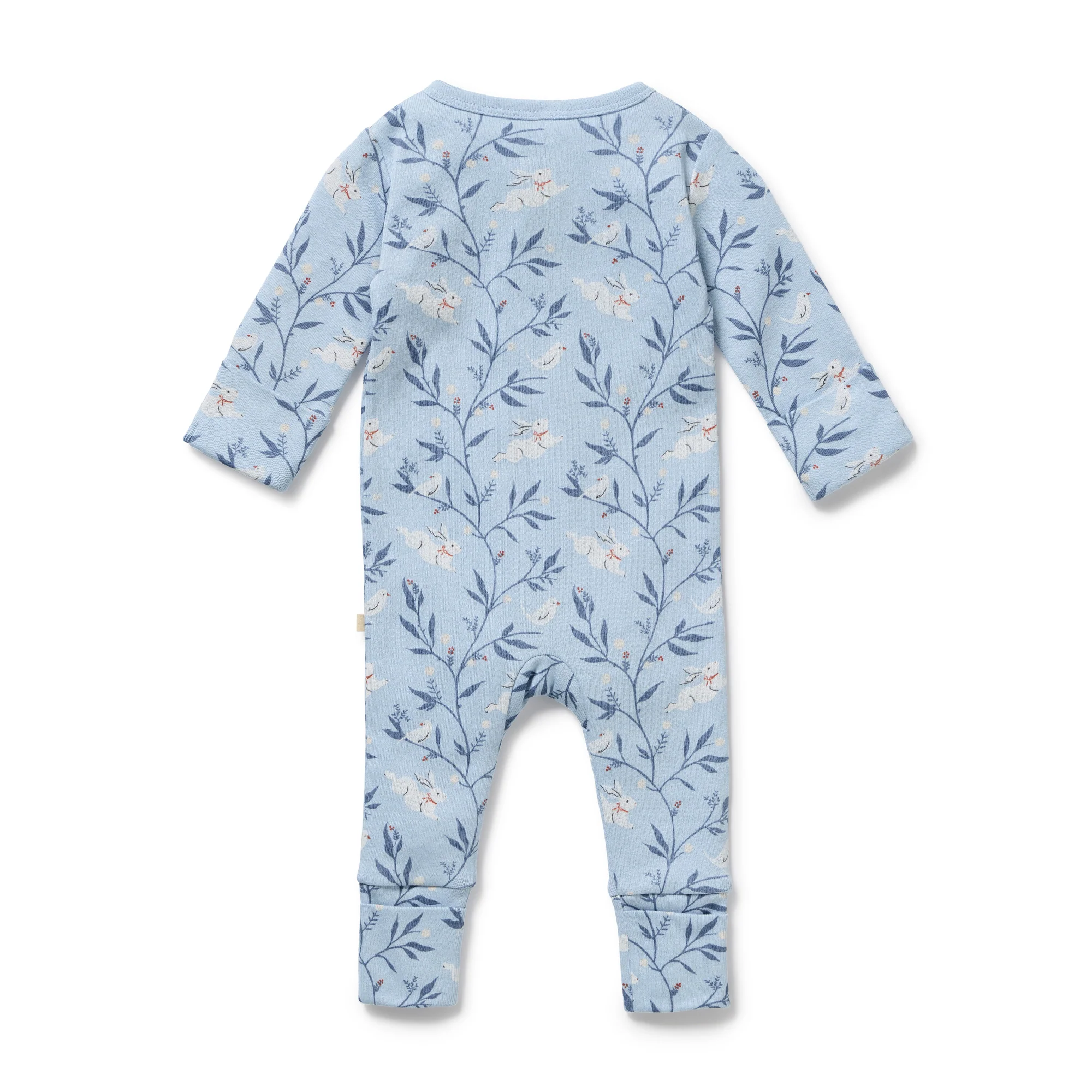 Bunny Whistle Organic Zipsuit With Feet - Image 7