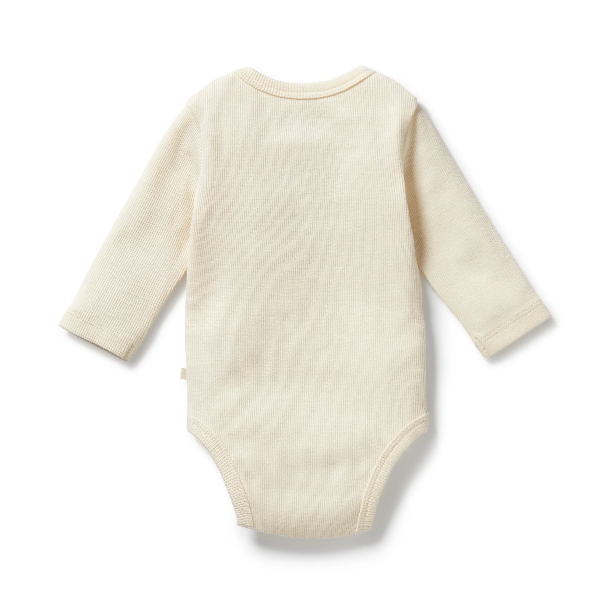 Wilson & Frenchy - Buttermilk Organic Rib Long Sleeved Bodysuit - Image 4