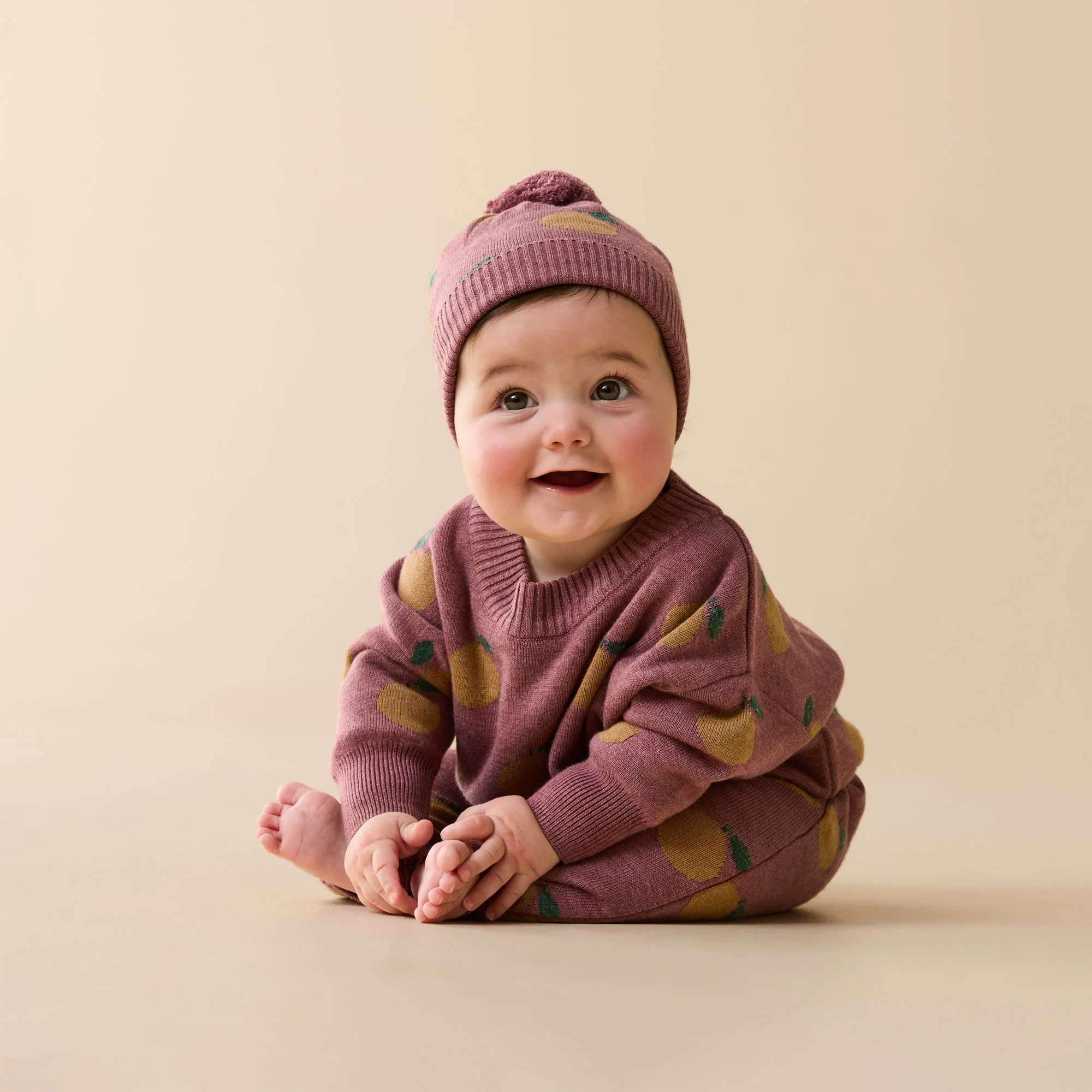 Clementine Organic Knitted Jacquard Legging - Image 3
