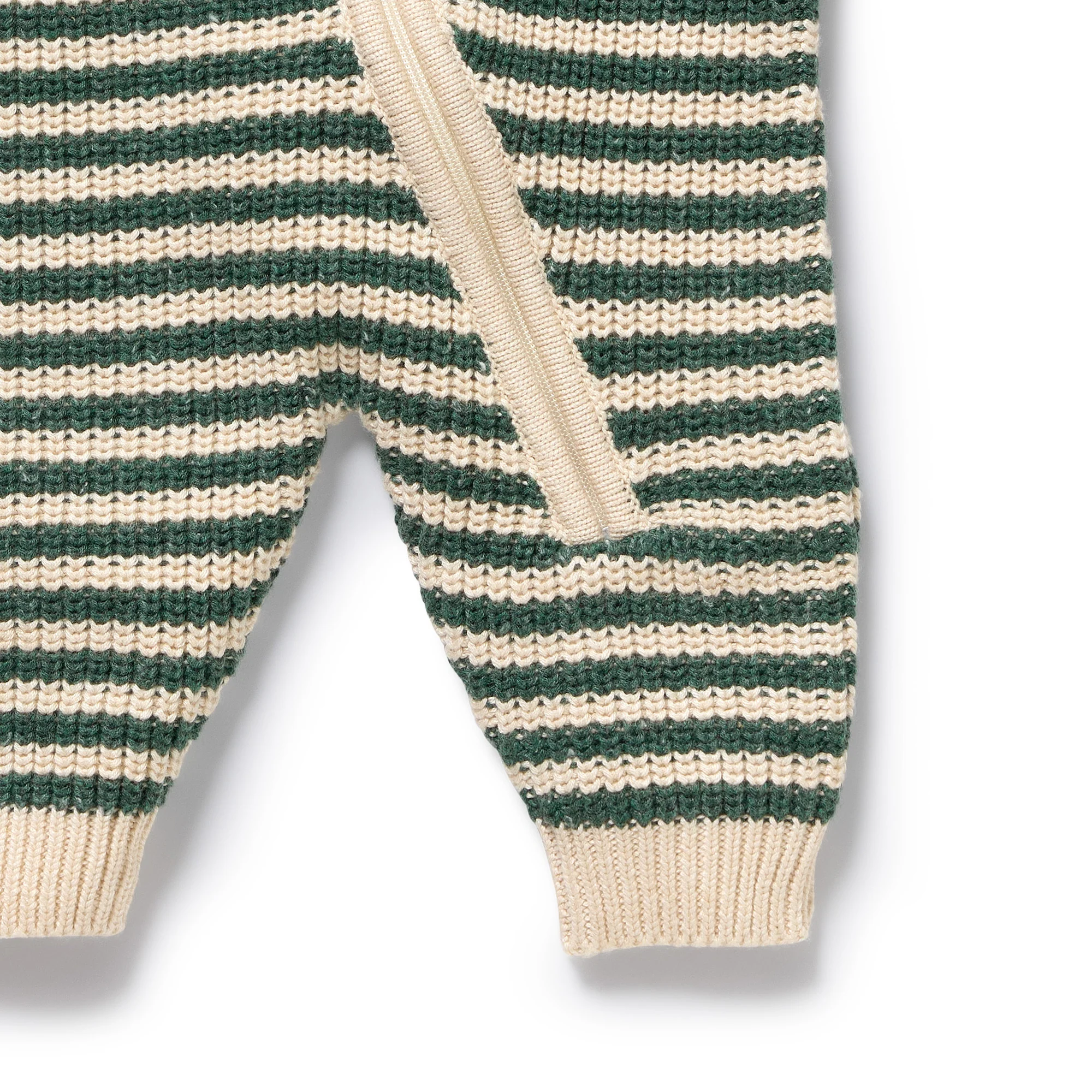 Clover Organic Knitted Stripe Growsuit - Image 3