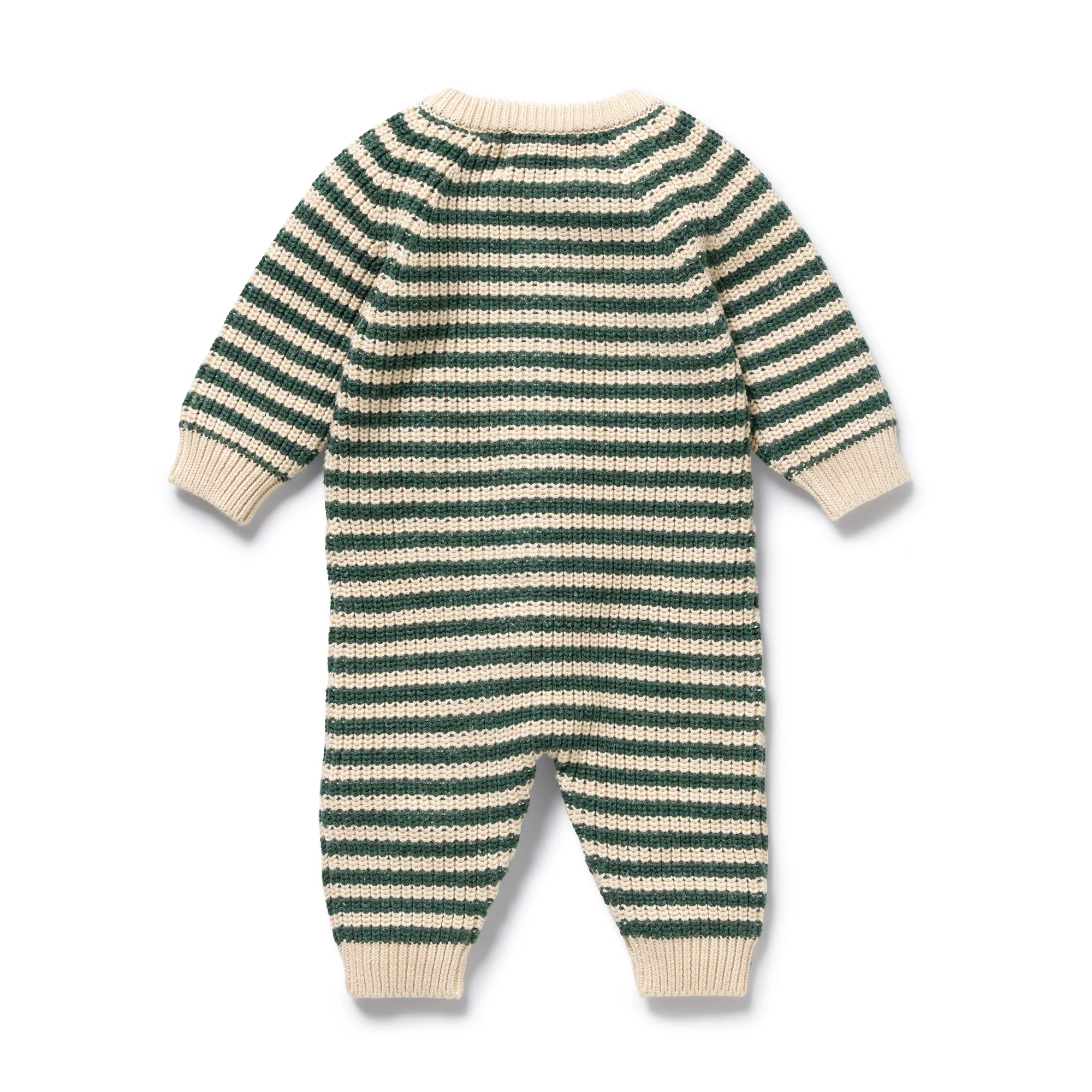 Clover Organic Knitted Stripe Growsuit - Image 4