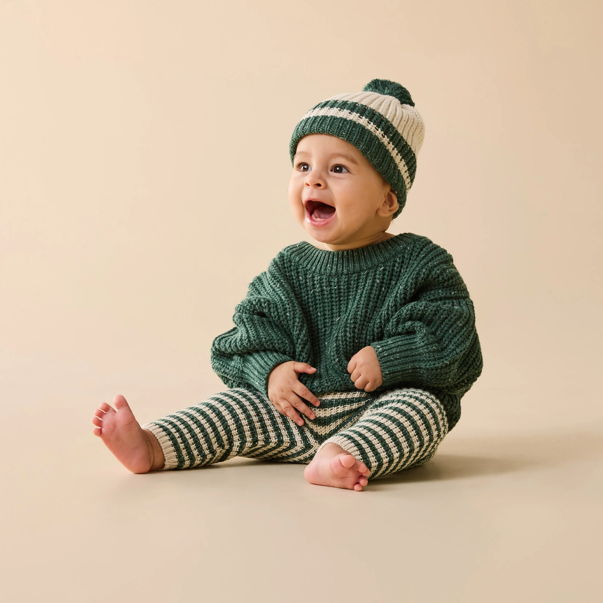 Clover Organic Knitted Stripe Legging - Image 2
