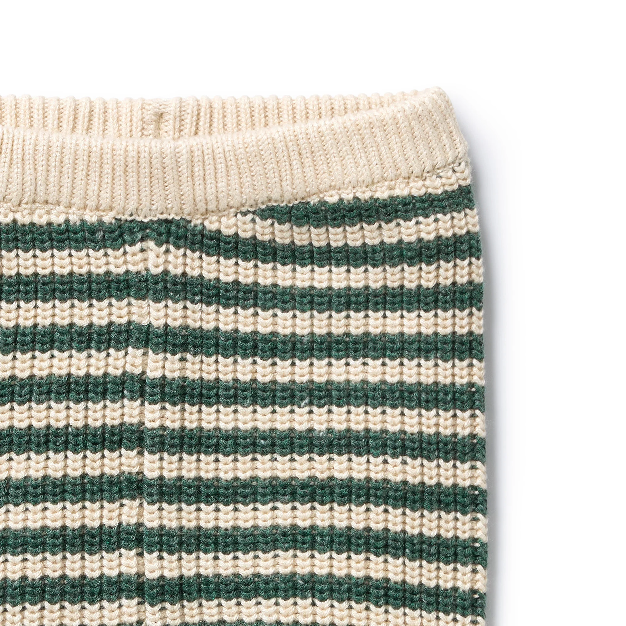 Clover Organic Knitted Stripe Legging with Feet - Image 2