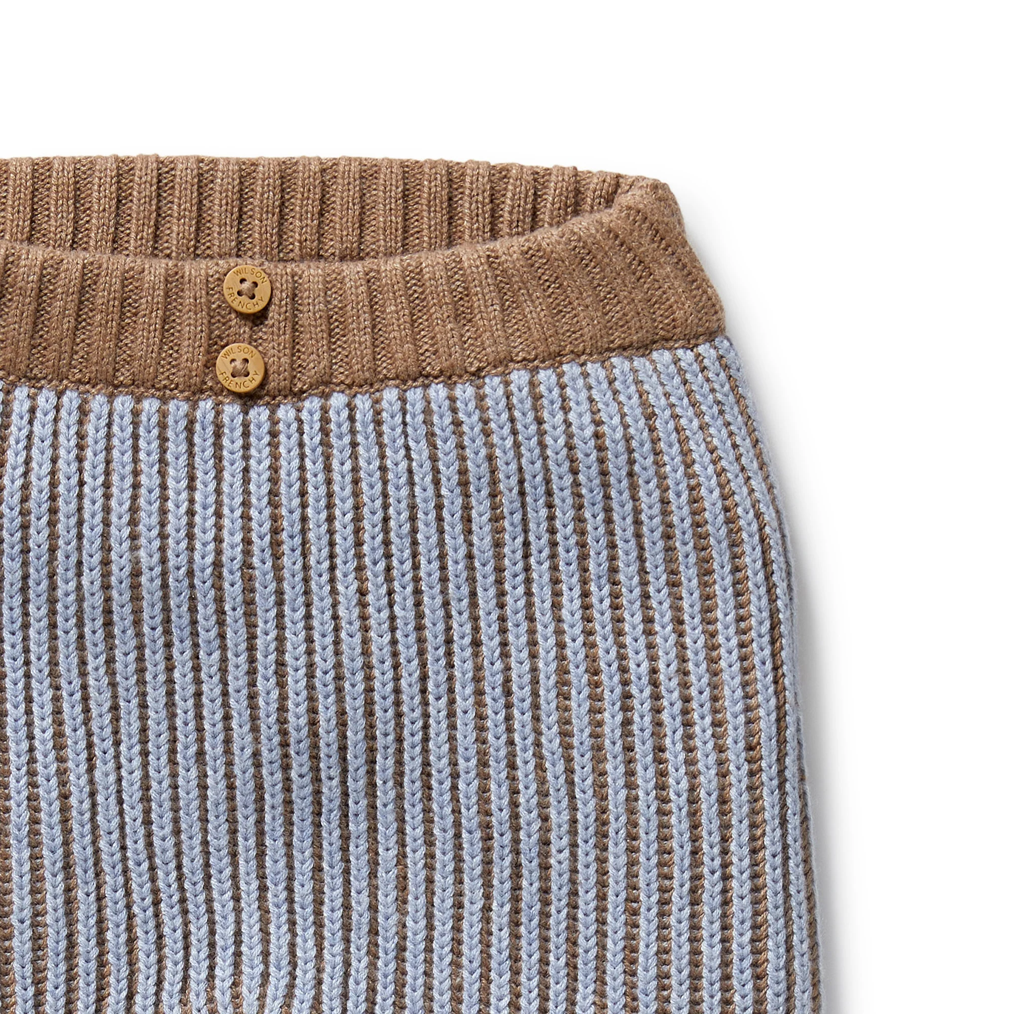 Wilson & Frenchy - Coco Blue Speckle Organic Knitted Legging - Image 3